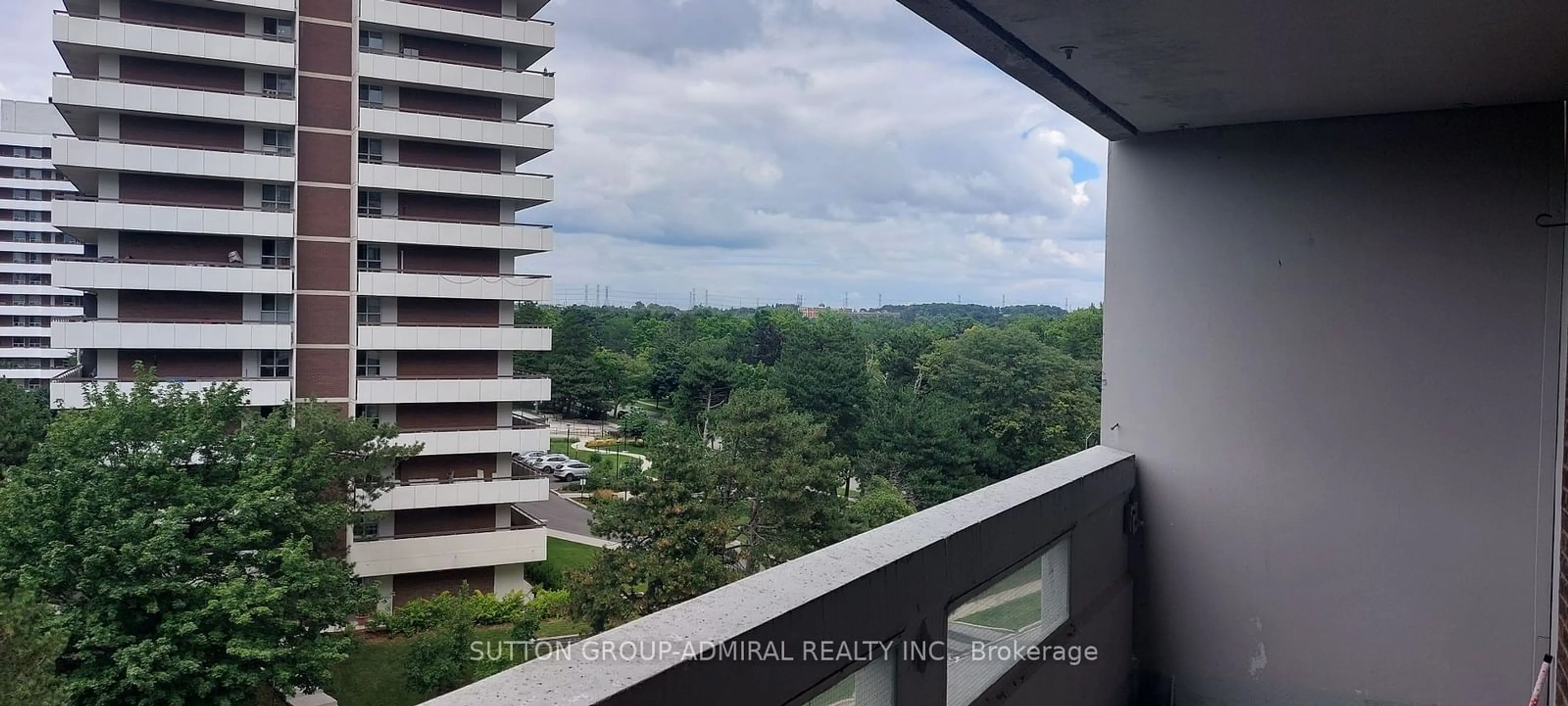 Balcony in the apartment for 60 Inverlochy Blvd #703, Markham Ontario L3T 4T7