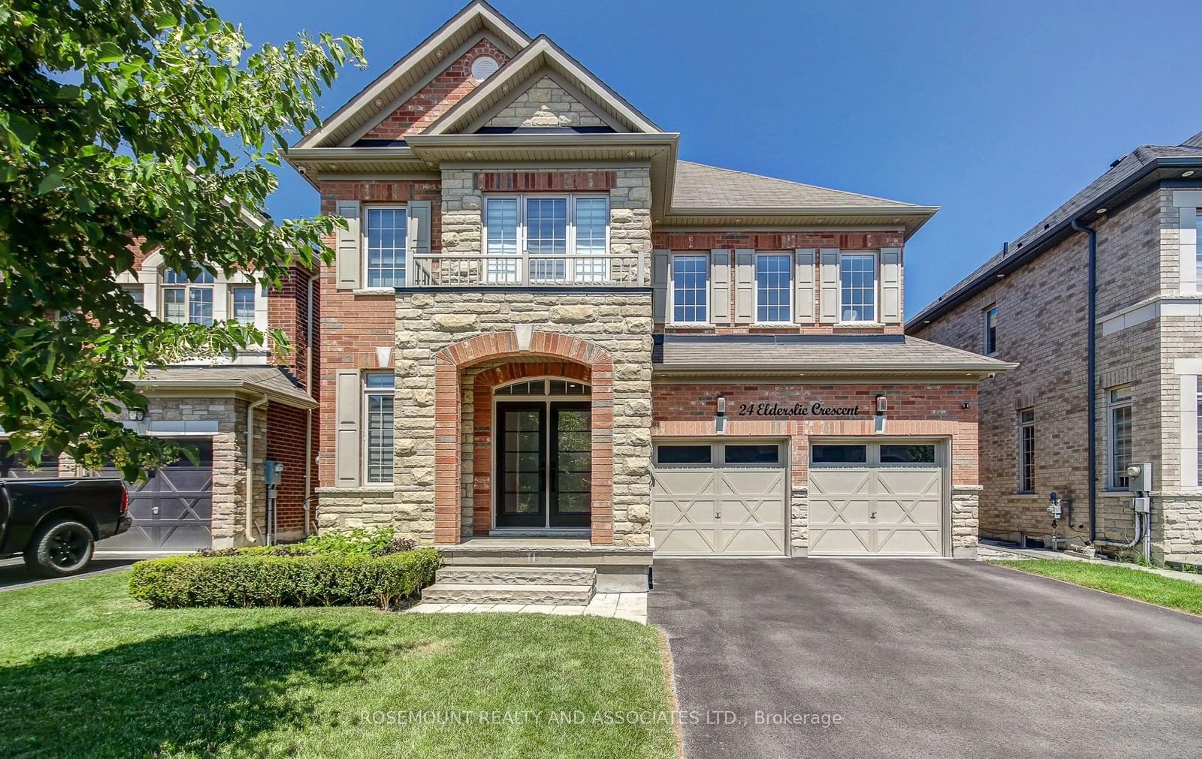 Home with brick exterior material for 24 Elderslie Cres, Vaughan Ontario L4H 4L4