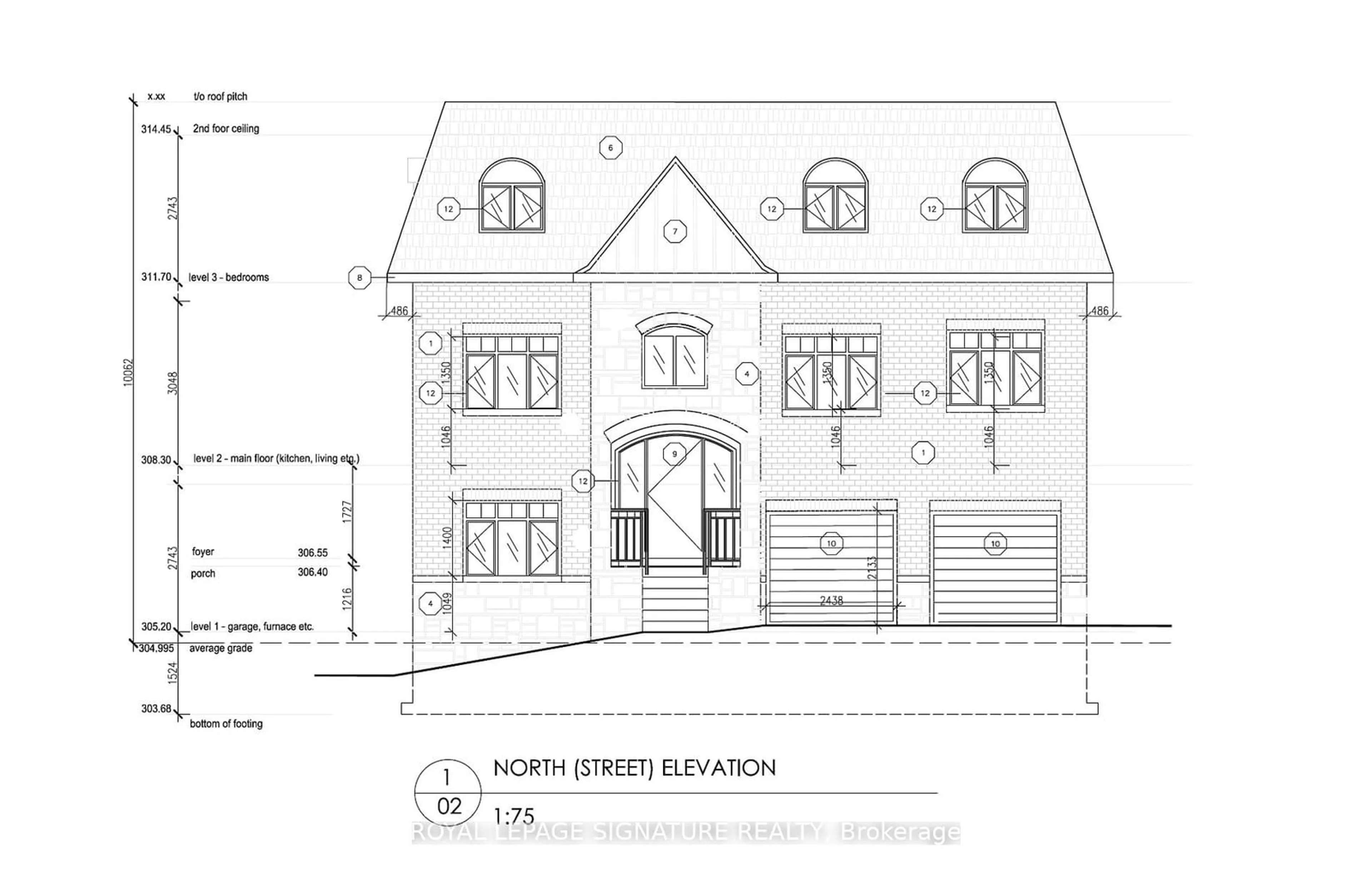 Floor plan for Lot 0C Briarhill Blvd, Richmond Hill Ontario L4E 4S3