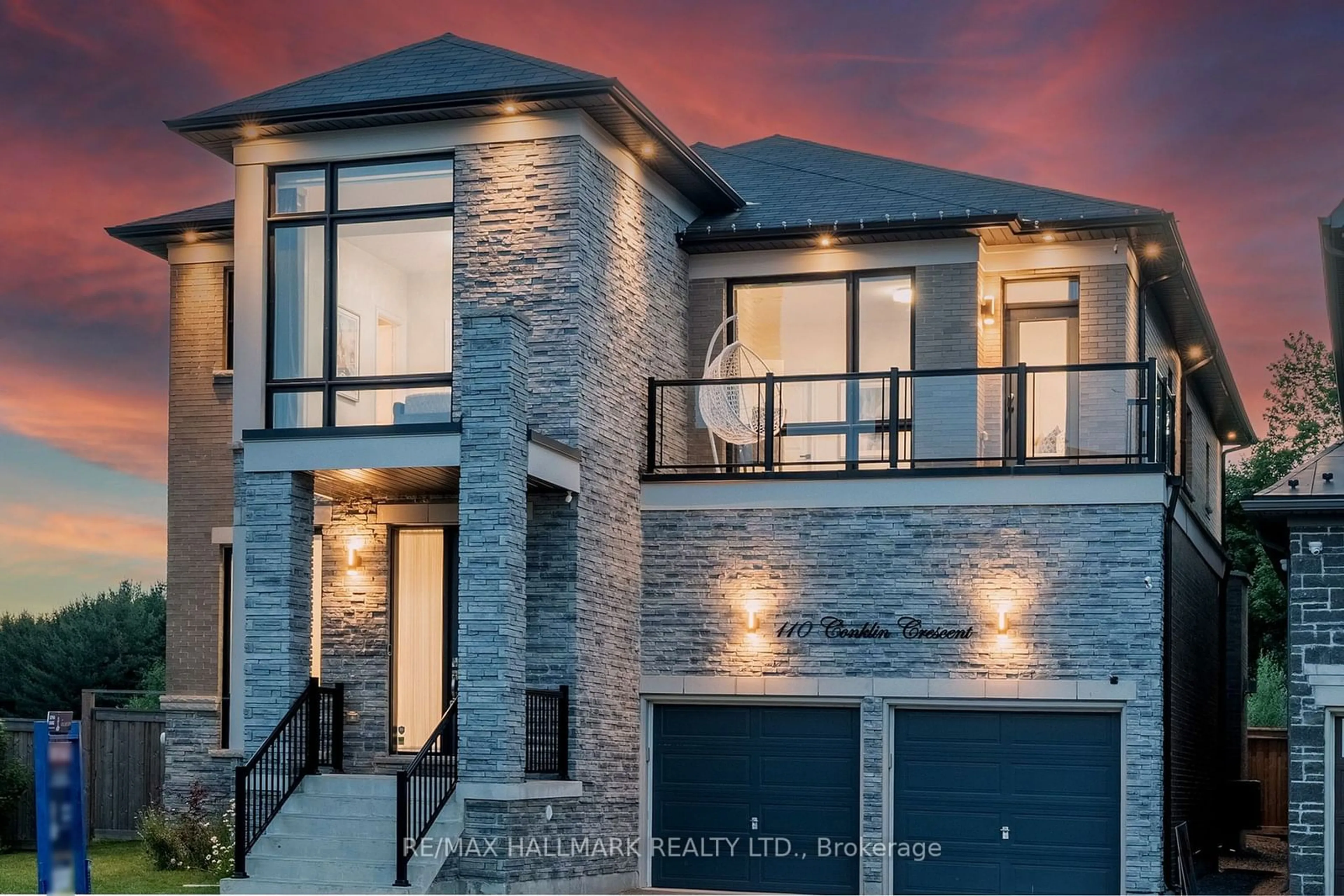 Home with brick exterior material for 110 Conklin Cres, Aurora Ontario L4G 0Z2