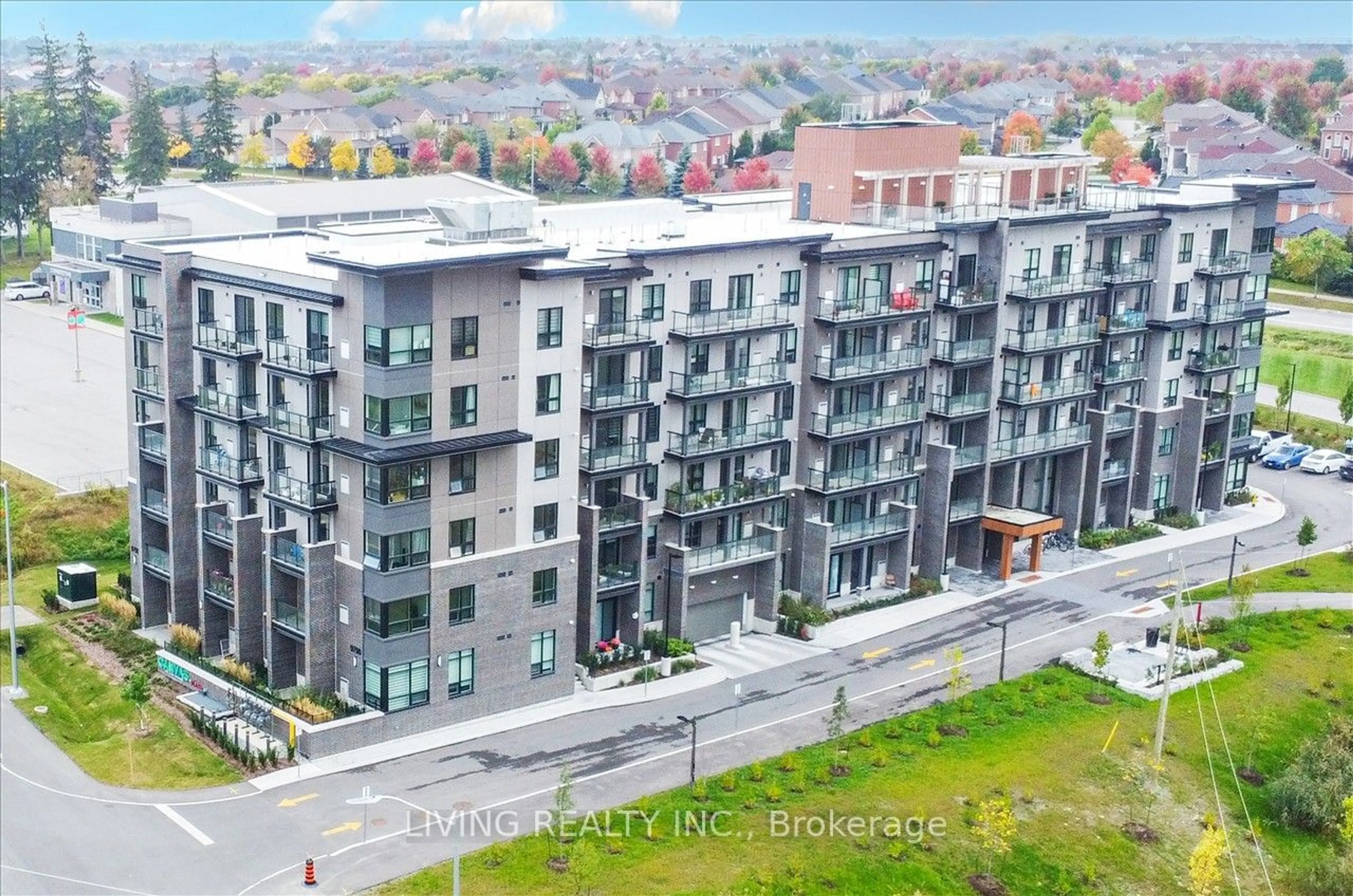 A pic from exterior of the house or condo, the view of city buildings for 9700 Ninth Line #606, Markham Ontario L6B 1A8