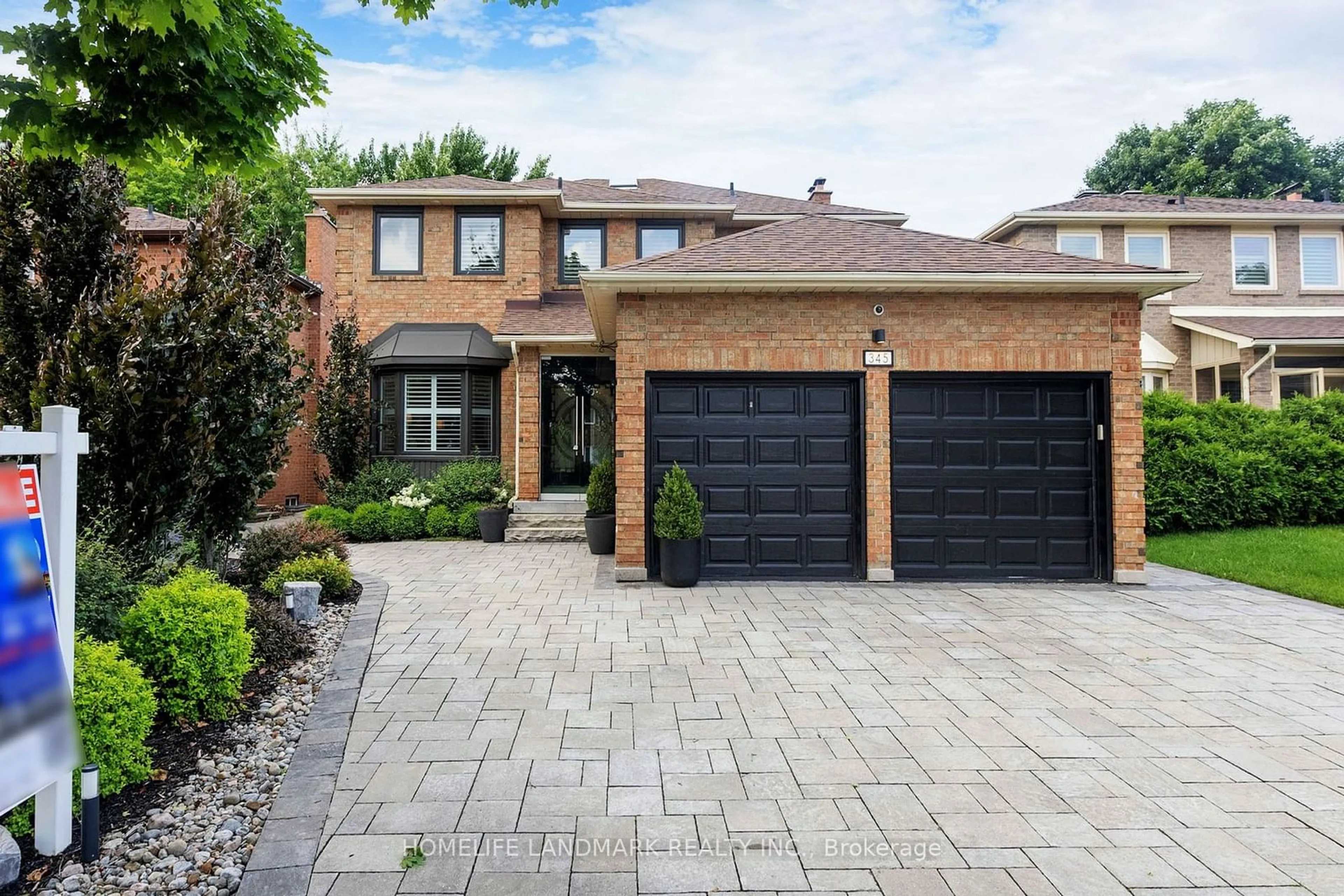 Home with brick exterior material for 345 Raymerville Dr, Markham Ontario L3P 6N6