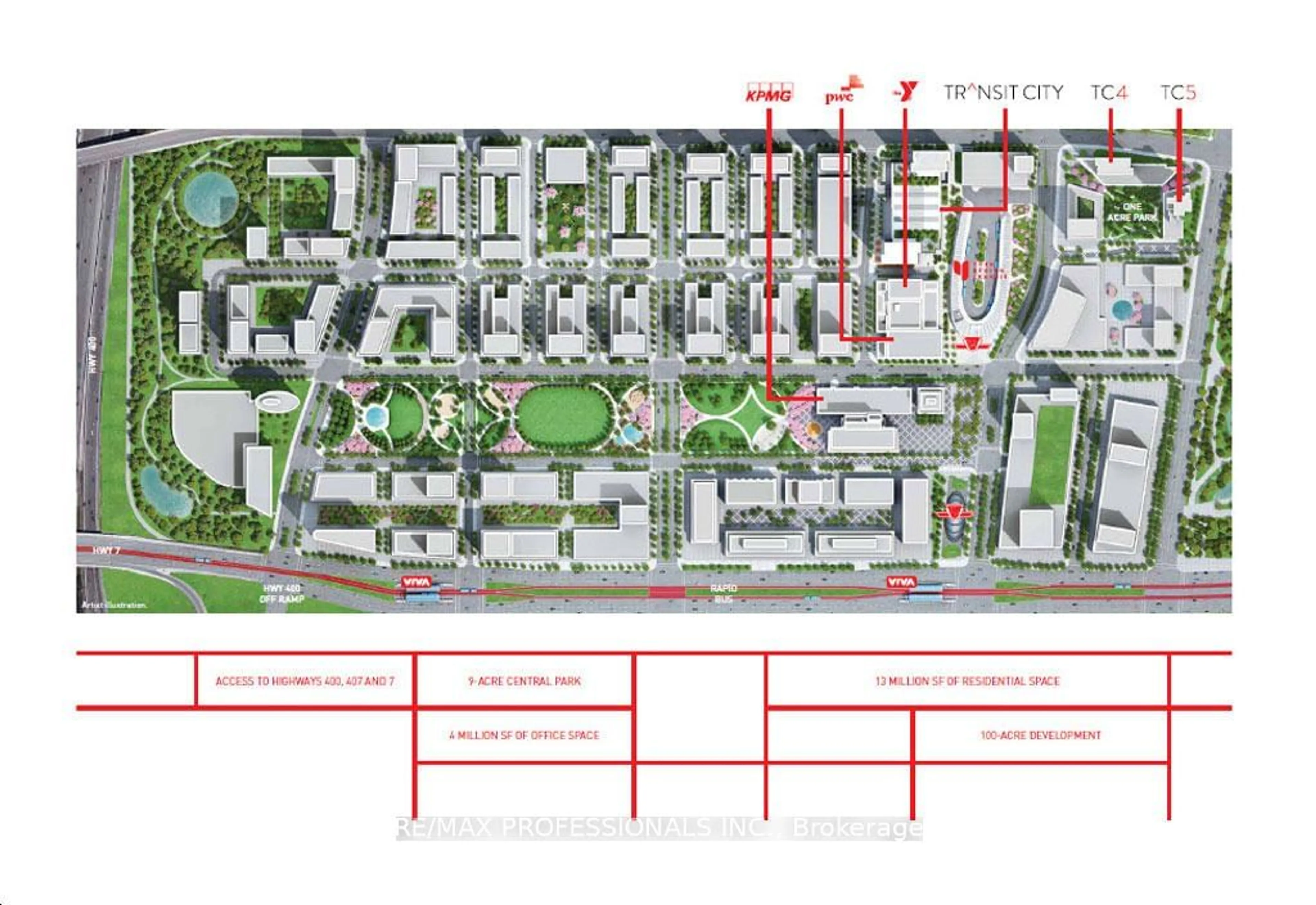 Floor plan for 7890 Jane St #2307, Vaughan Ontario L4K 0K9