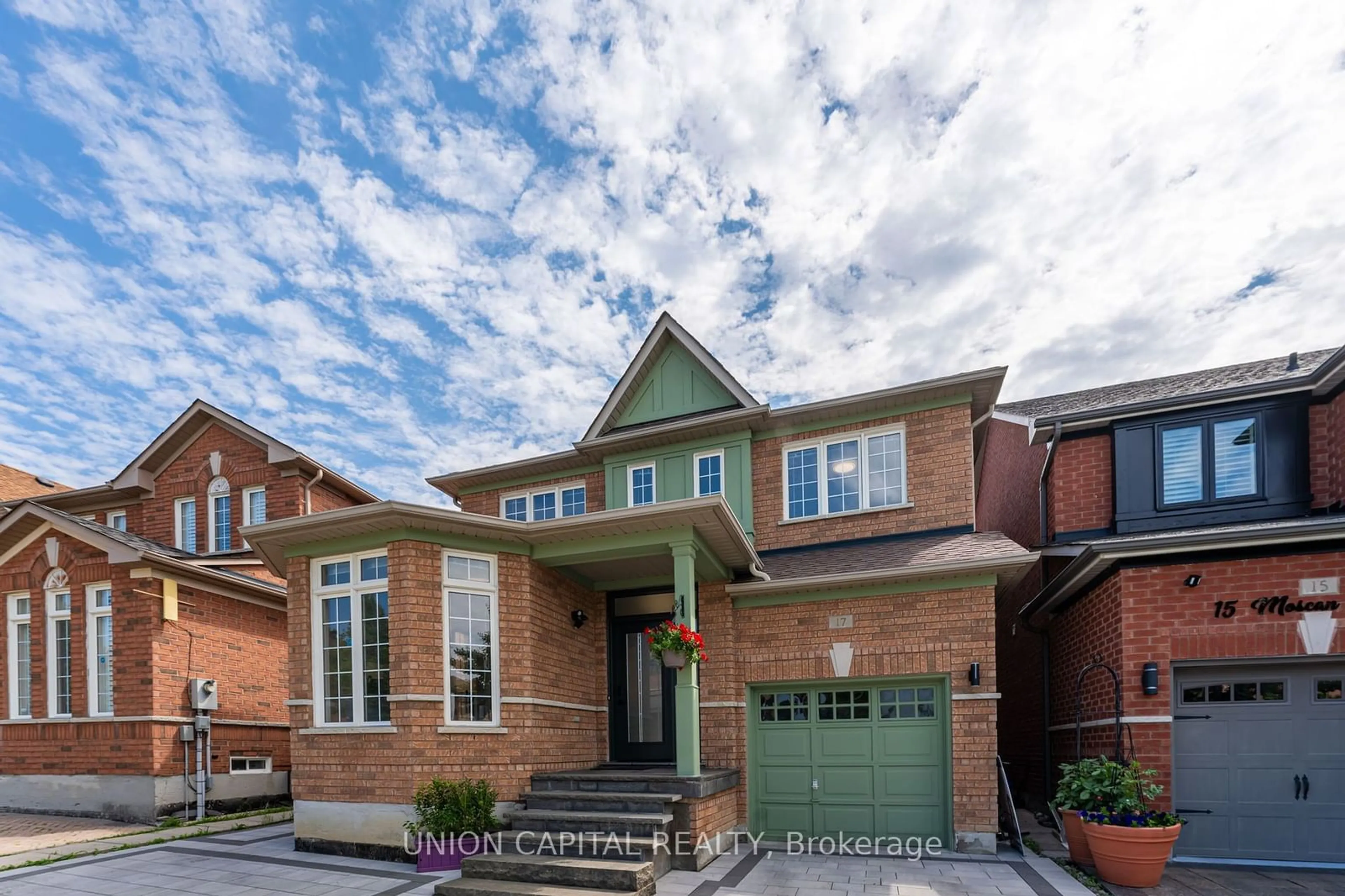 Home with brick exterior material for 17 MOSCAN St, Markham Ontario L6E 1N3