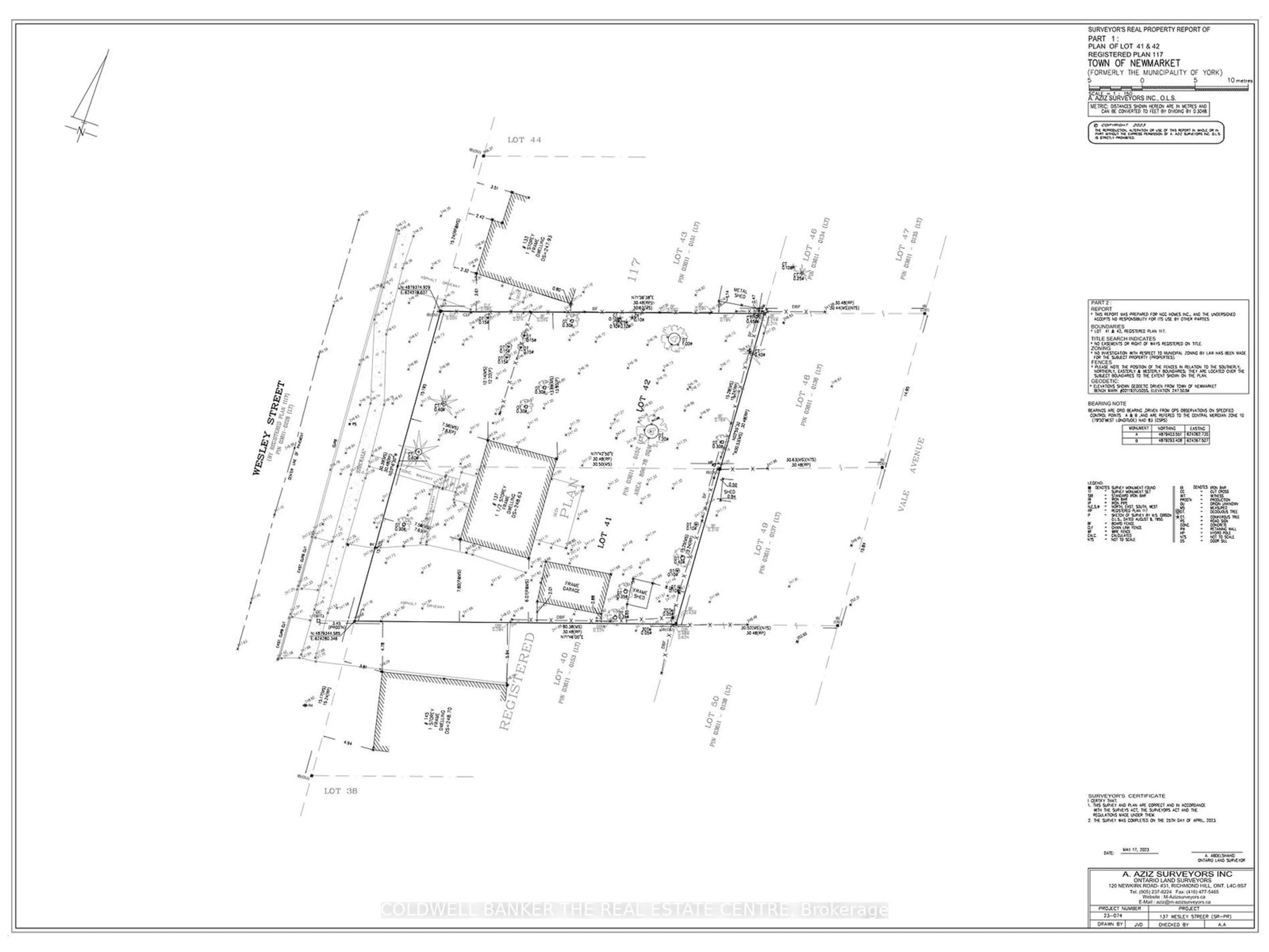 Floor plan for 137 Wesley St, Newmarket Ontario L3Y 3N9