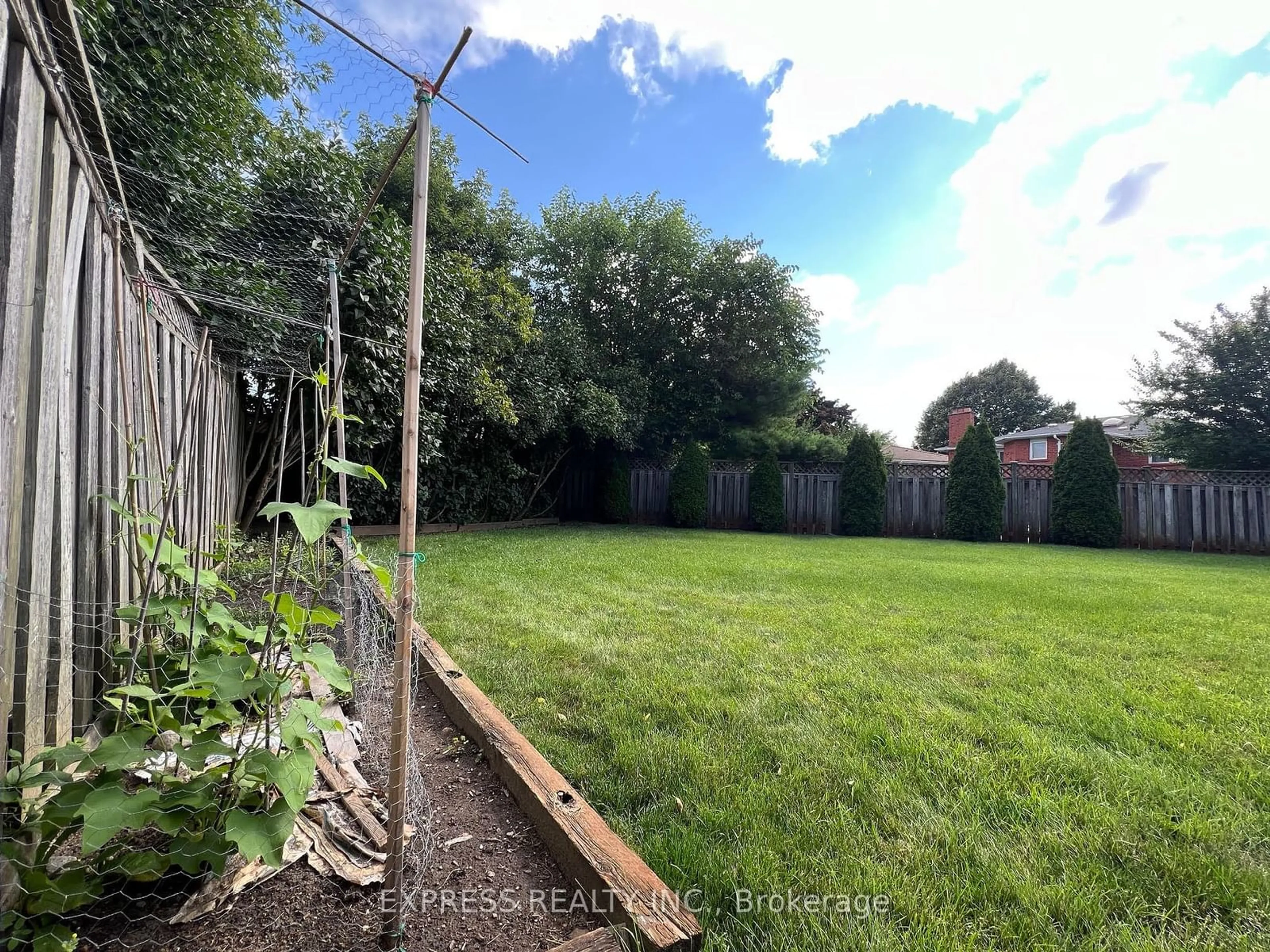 Fenced yard for 16 Hanover Crt, Richmond Hill Ontario L4C 8L5