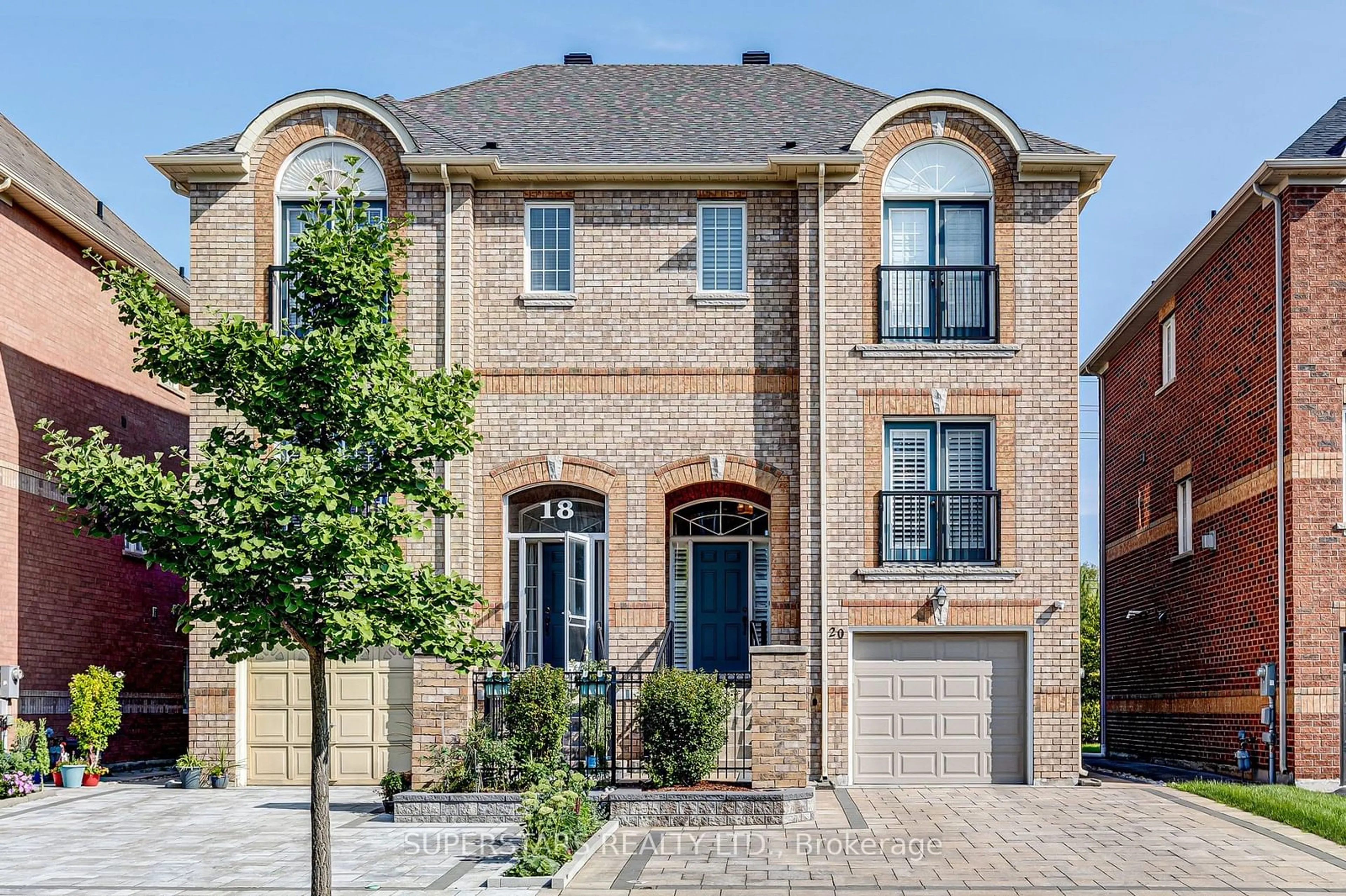 Home with brick exterior material for 20 Prince William Dr, Markham Ontario L3R 7V5