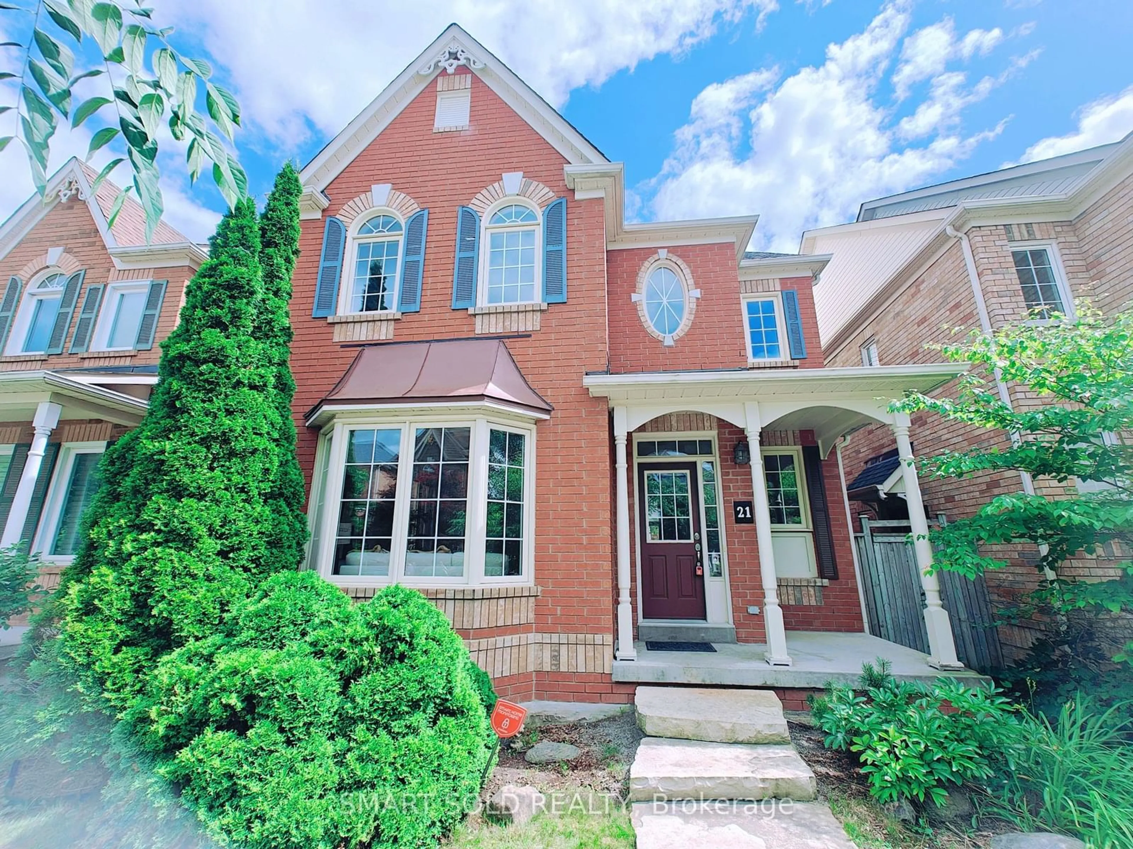 Home with brick exterior material for 21 Donald Sim Ave, Markham Ontario L6B 1B6