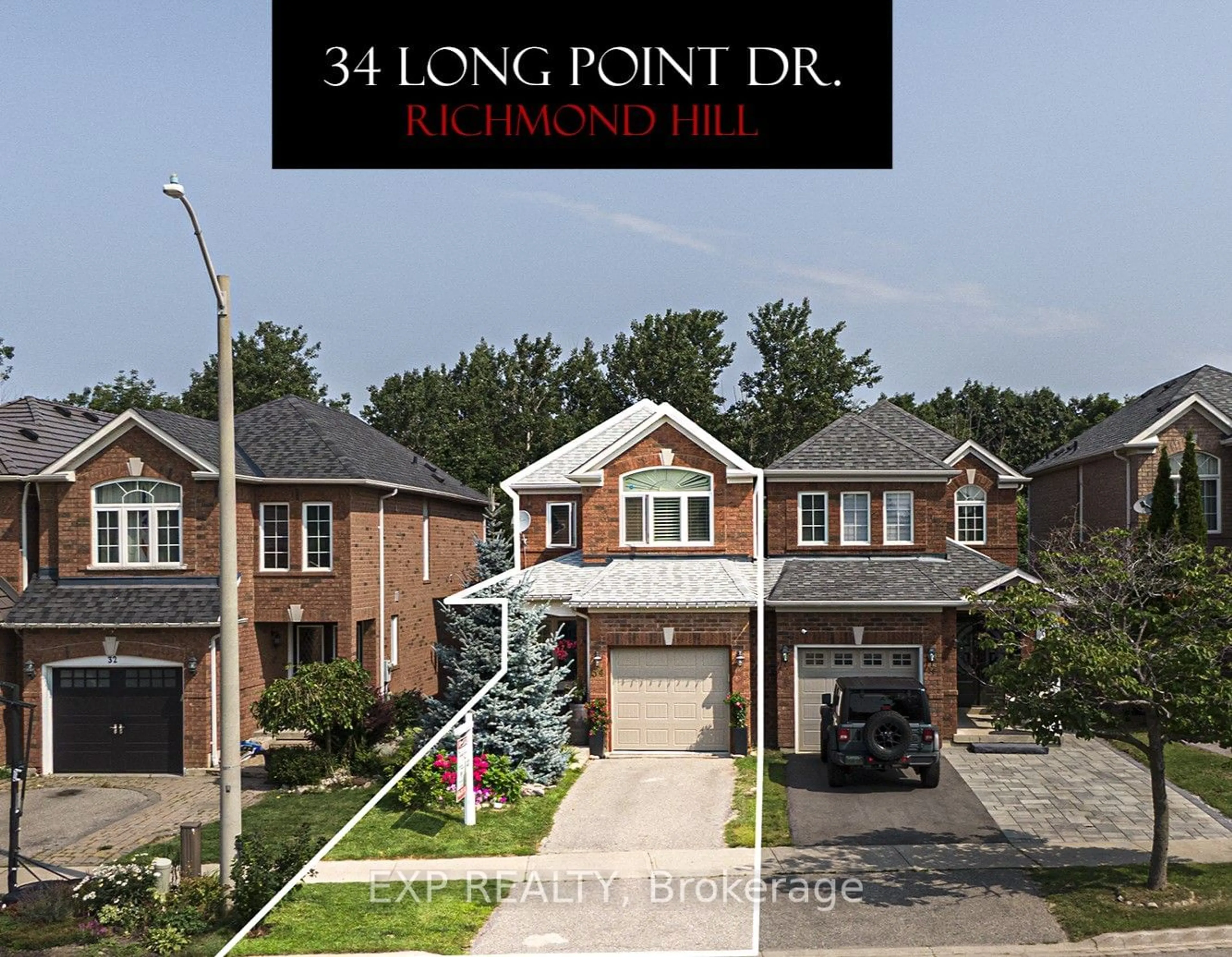 Home with brick exterior material for 34 Long Point Dr, Richmond Hill Ontario L4E 3W8