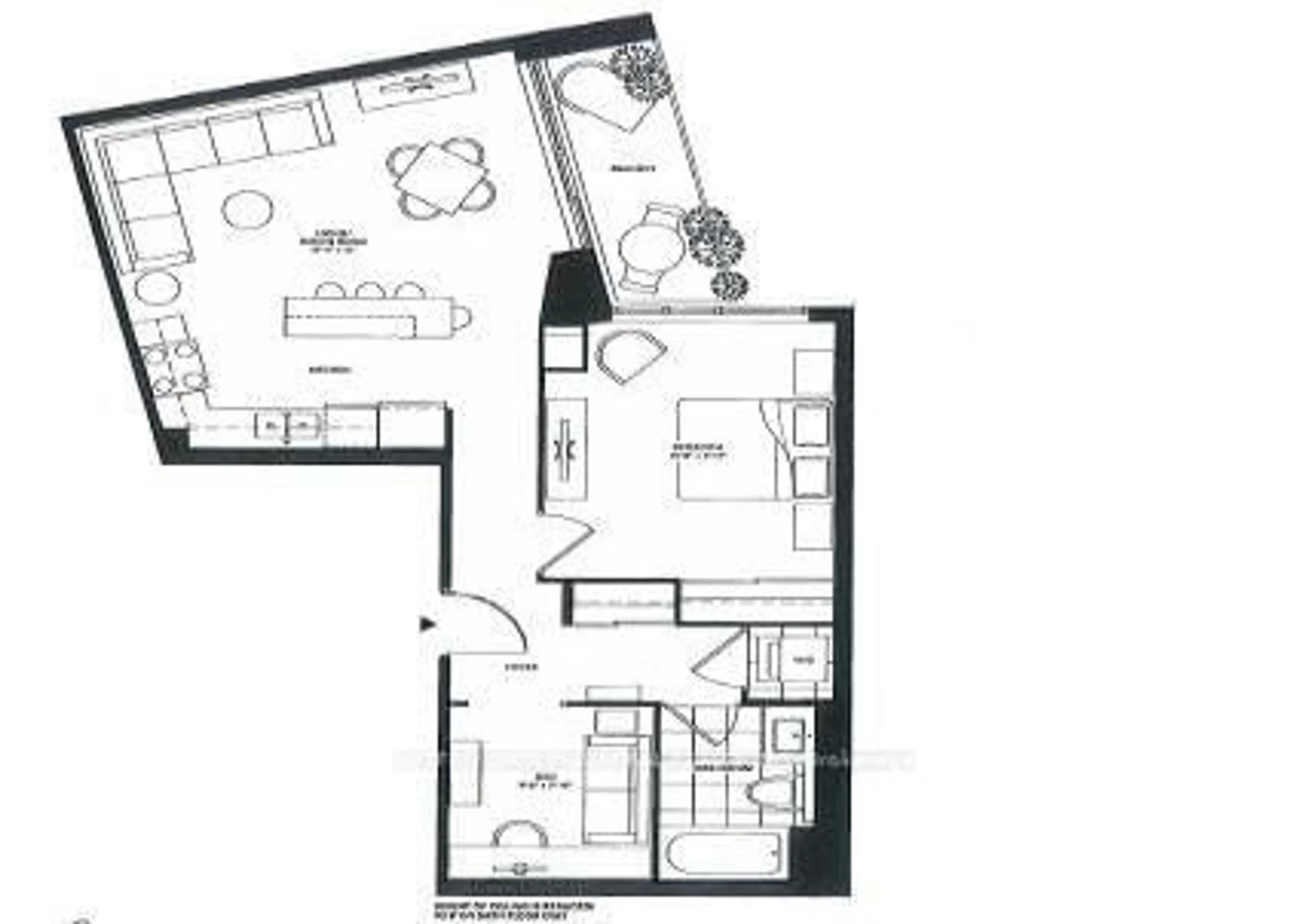 Floor plan for 151 Upper Duke Cres #517, Markham Ontario L6G 0E1