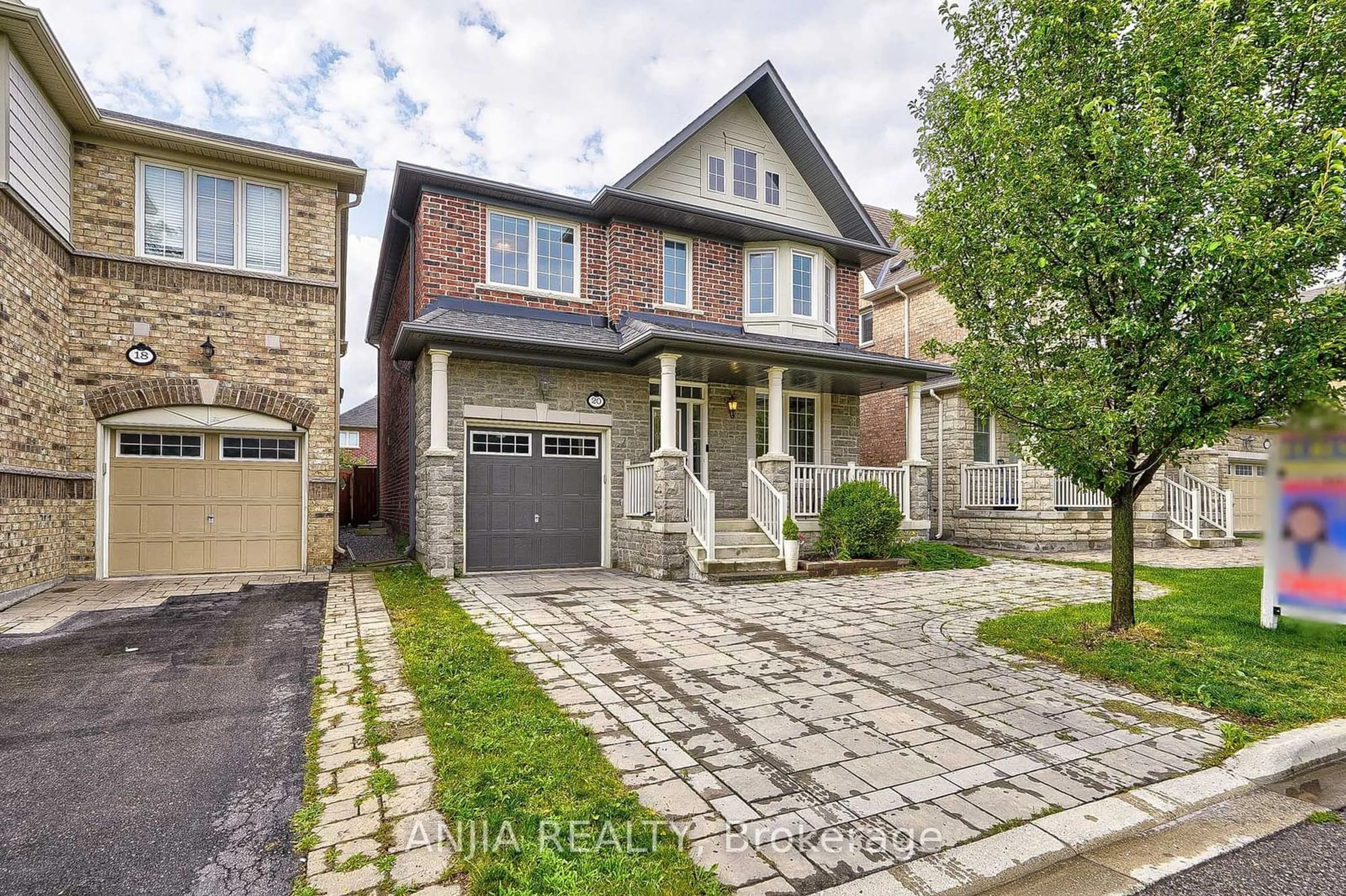 Home with brick exterior material for 20 James Joyce Dr, Markham Ontario L6C 0L7