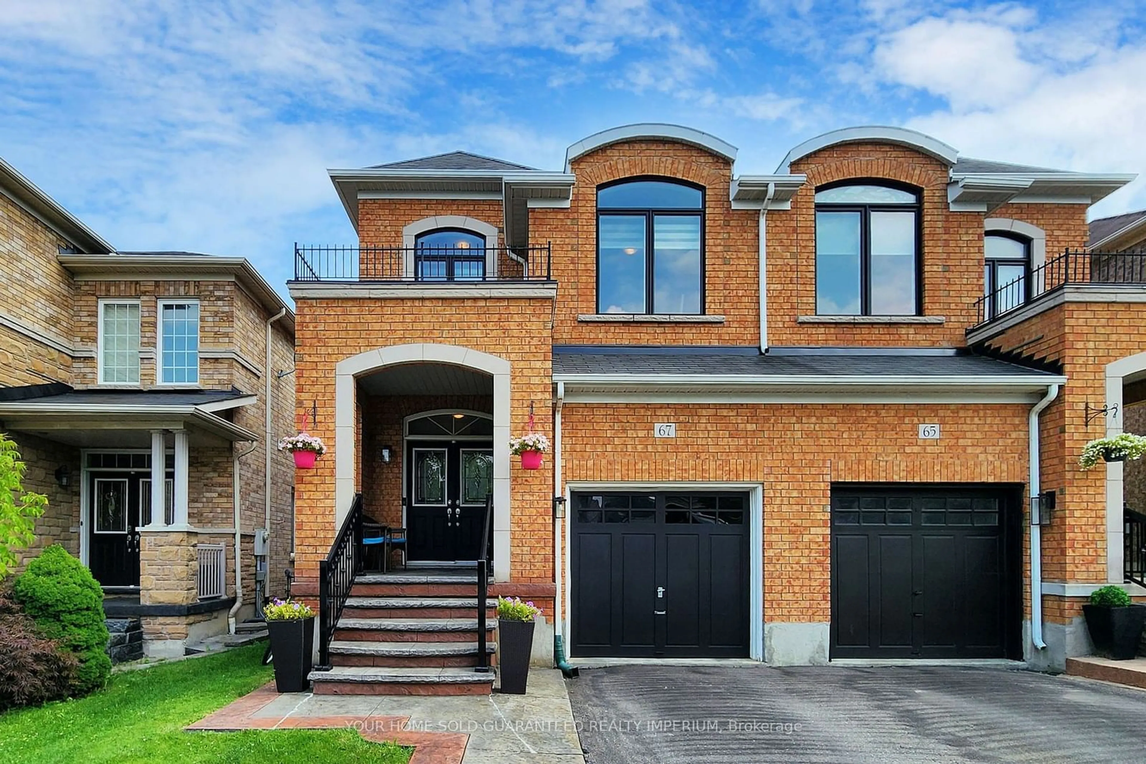 Home with brick exterior material for 67 Condotti Dr, Vaughan Ontario L4H 0H6