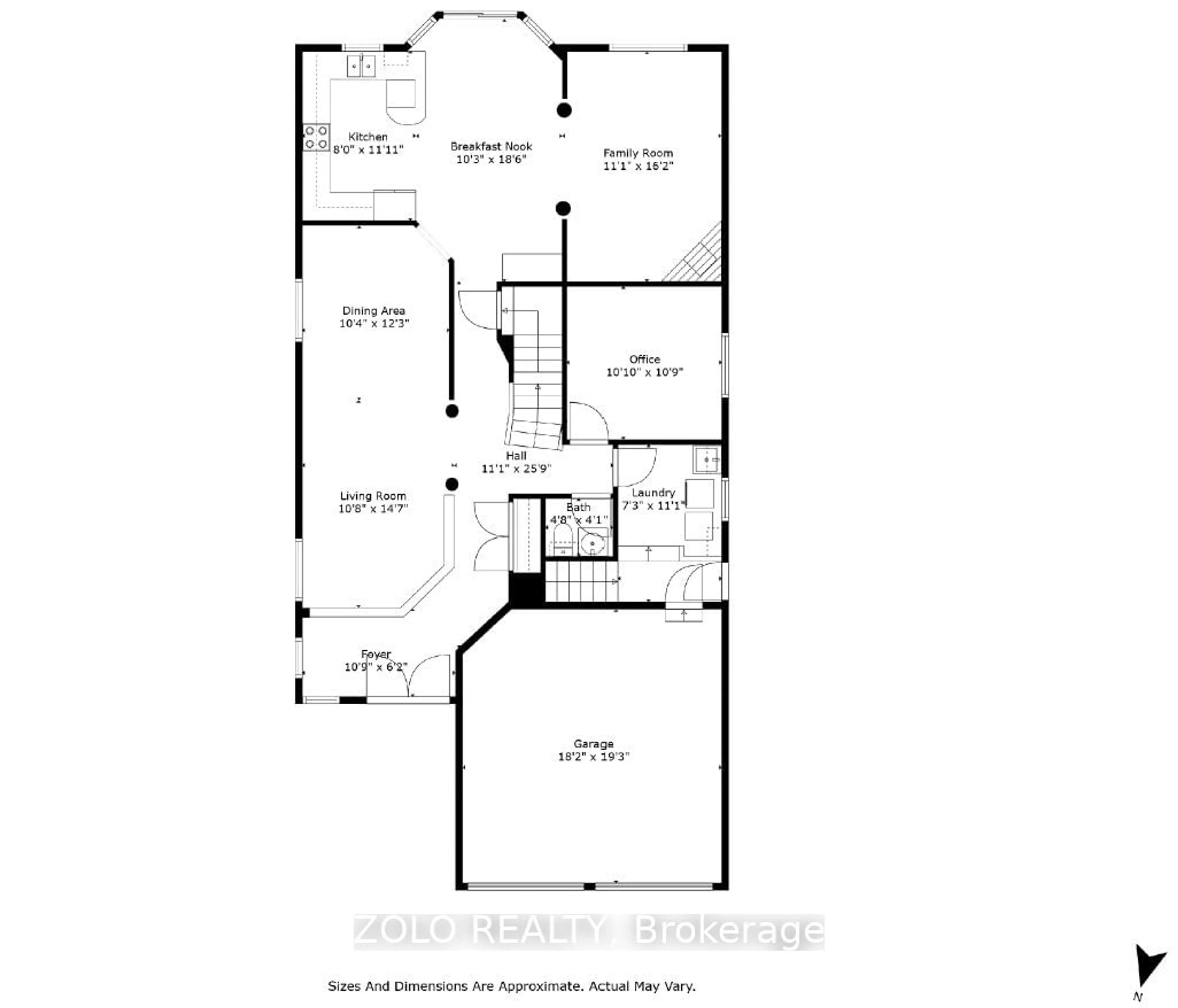 Floor plan for 79 Silverado Tr, Vaughan Ontario L4H 1W4