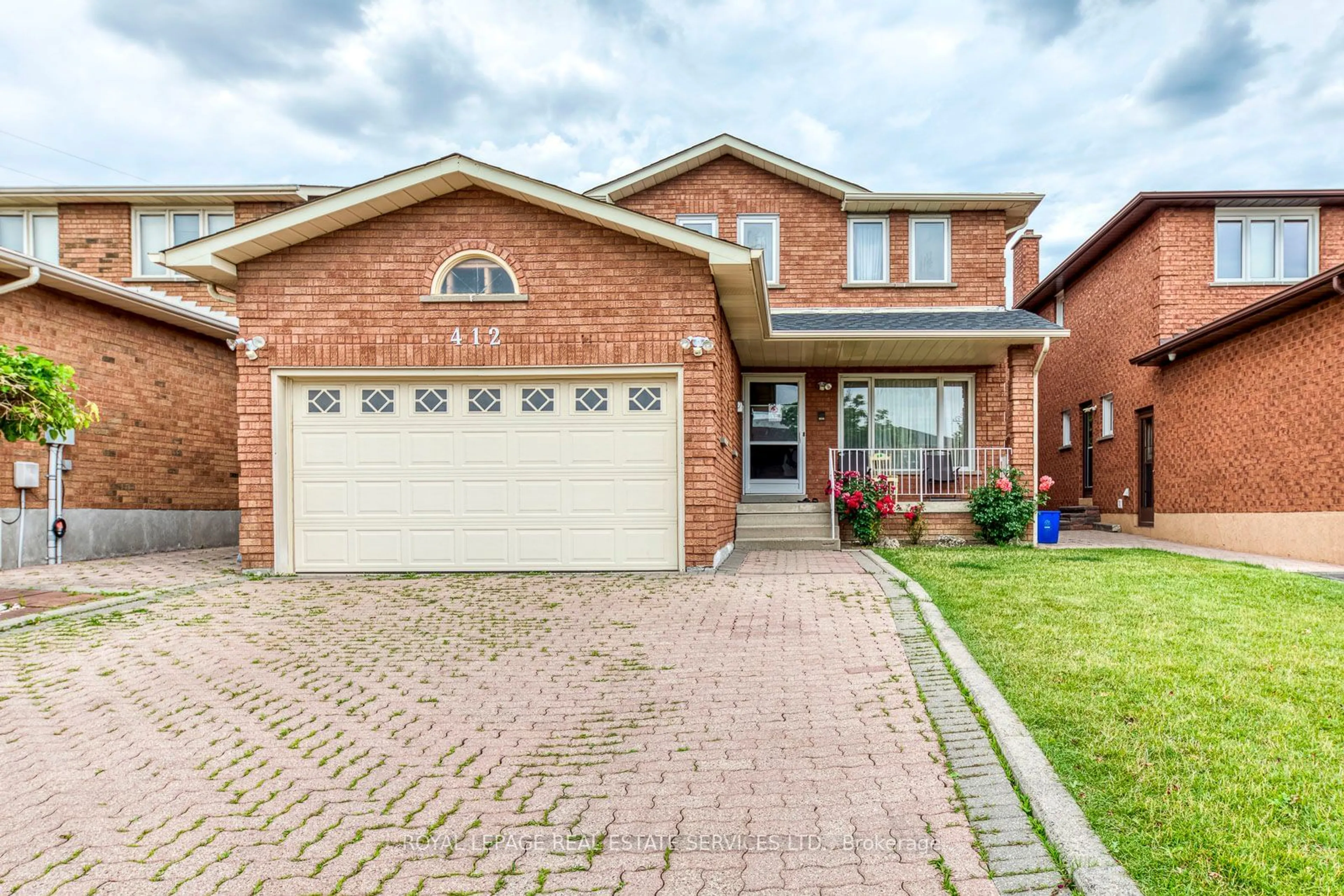 Home with brick exterior material for 412 Forest Dr, Vaughan Ontario L4L 6M9