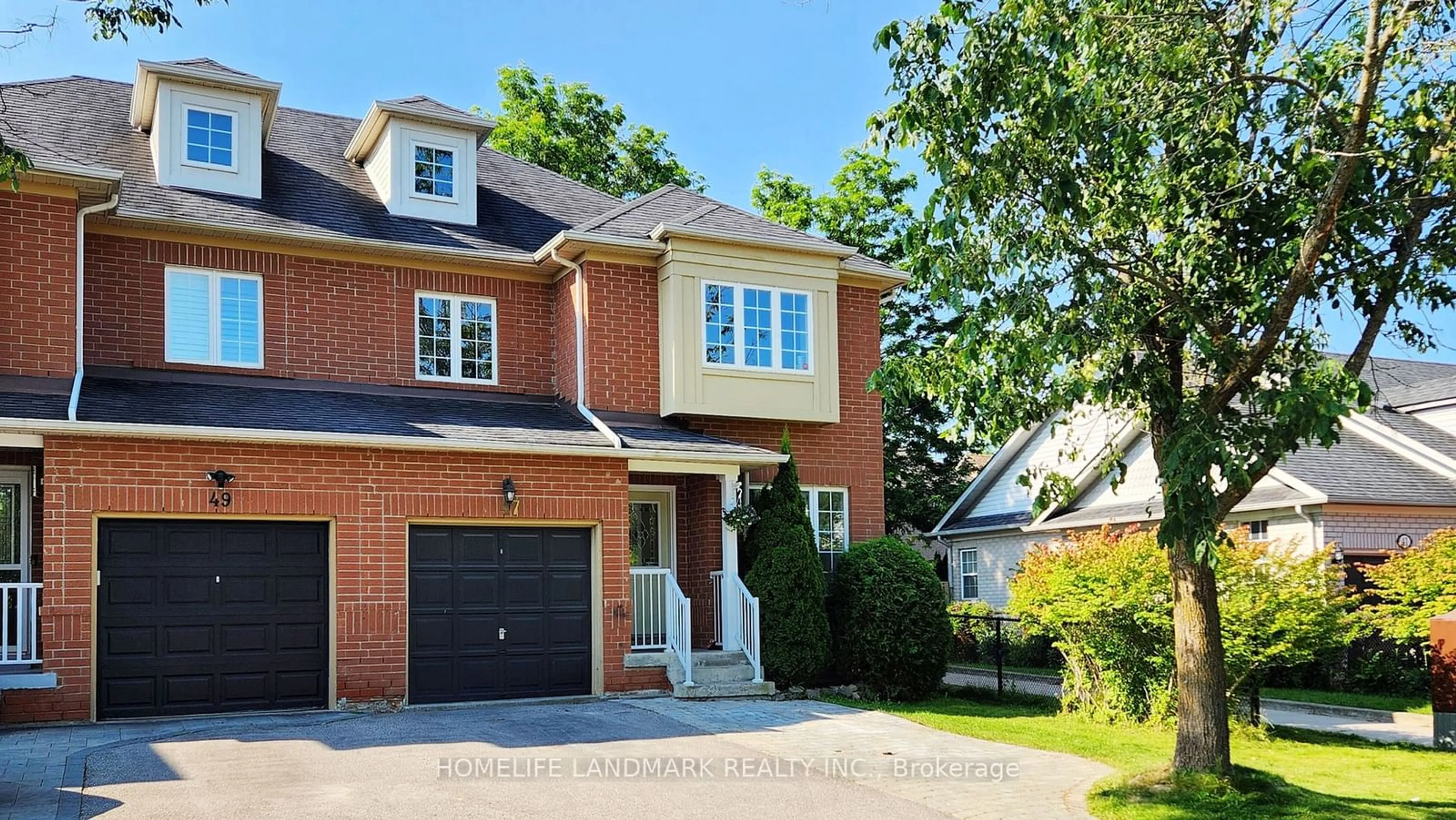 Home with brick exterior material for 47 Steckley St, Aurora Ontario L4G 7K6