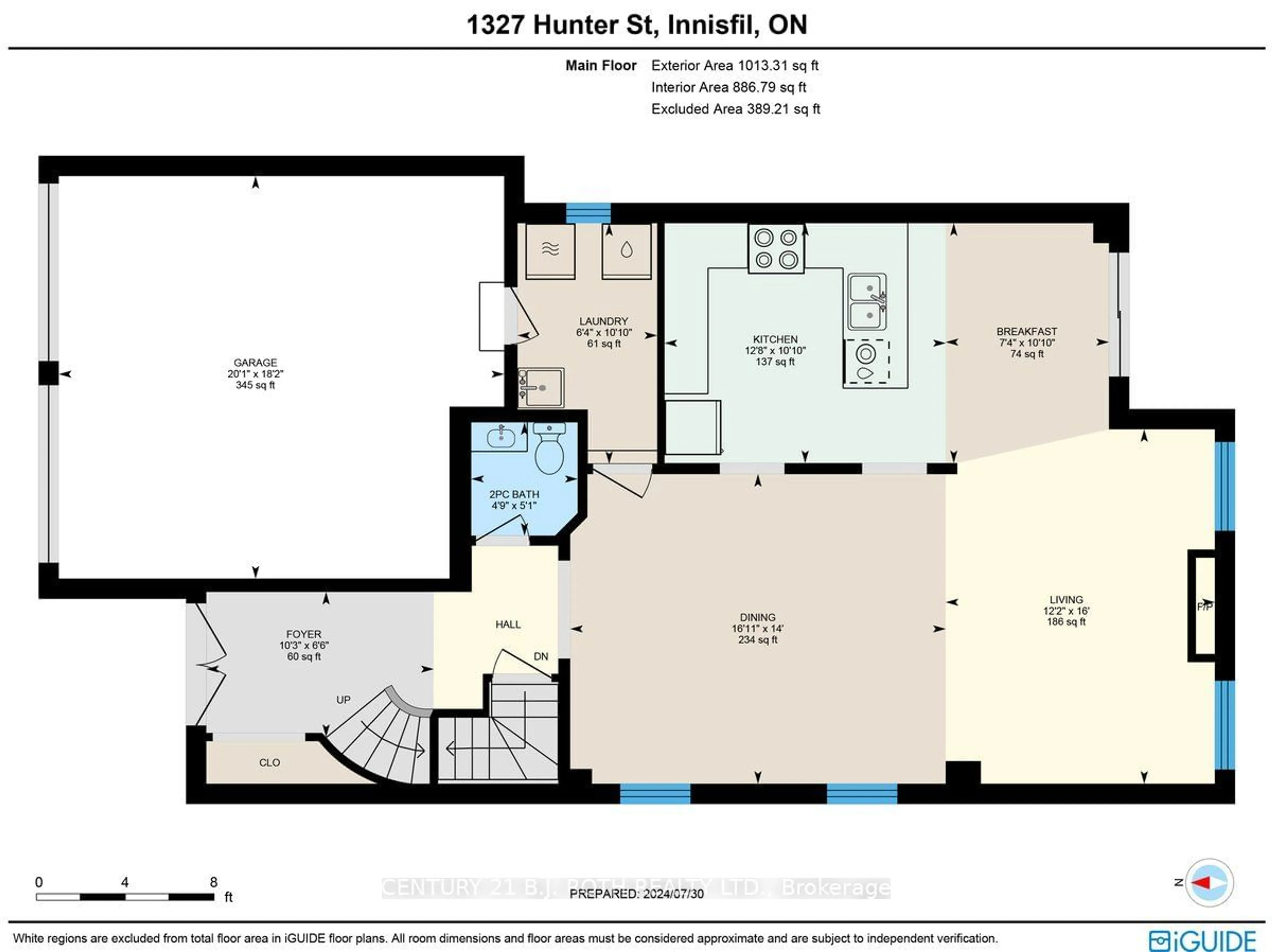 Floor plan for 1327 Hunter St, Innisfil Ontario L9S 0G8