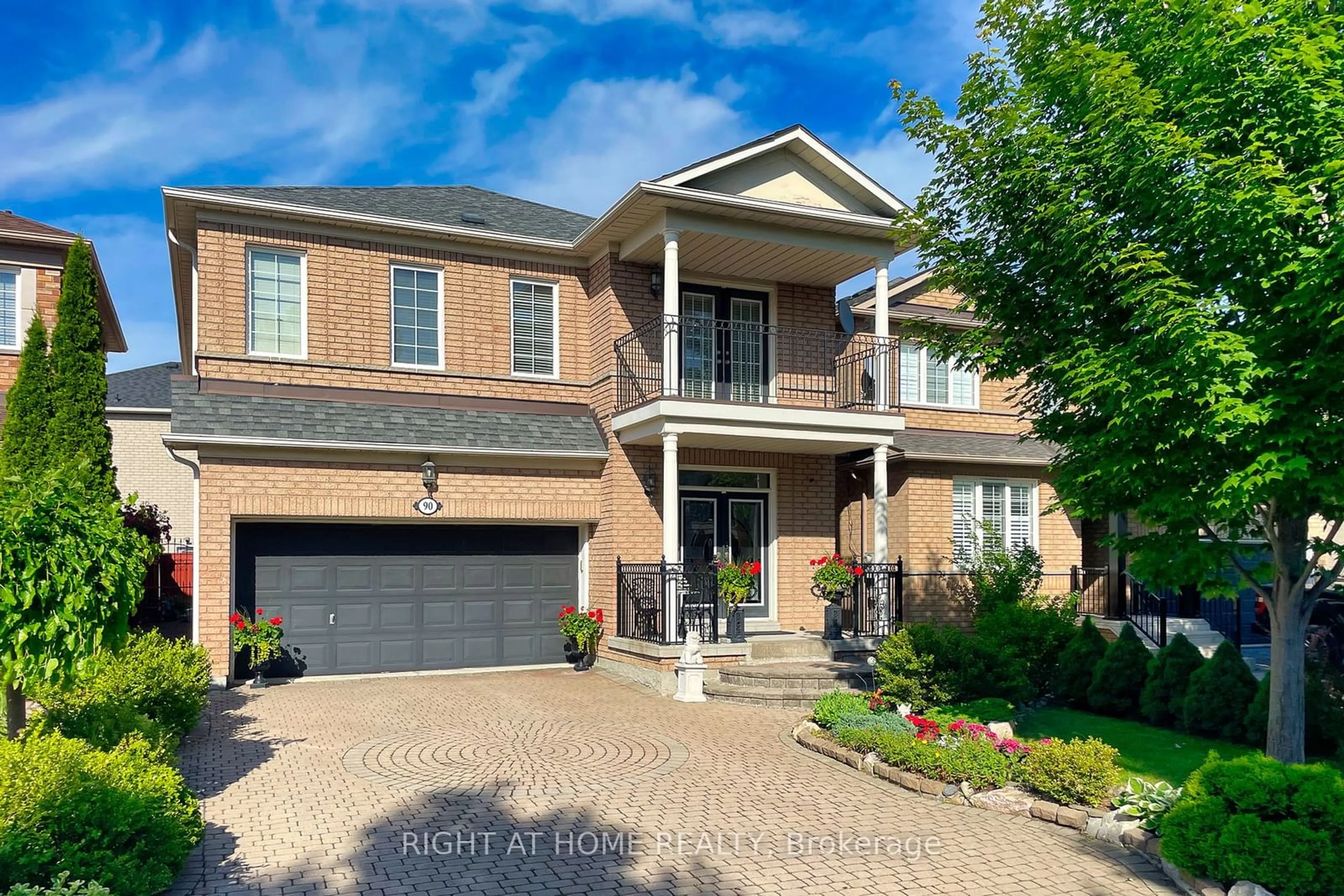 Home with brick exterior material for 90 Cormorant Cres, Vaughan Ontario L4H 2K4