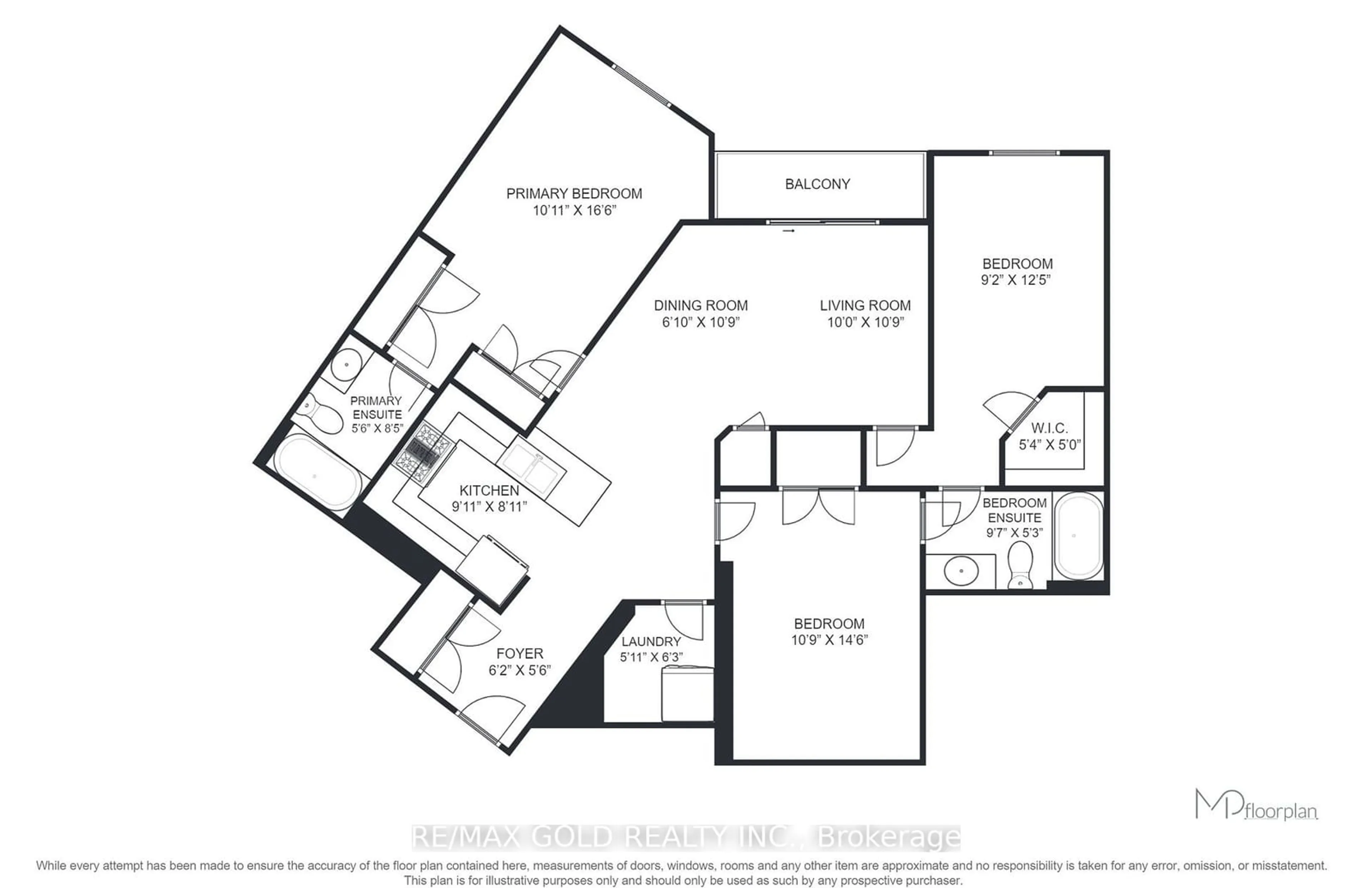 Floor plan for 39 New Delhi Dr #209, Markham Ontario L3S 0E1