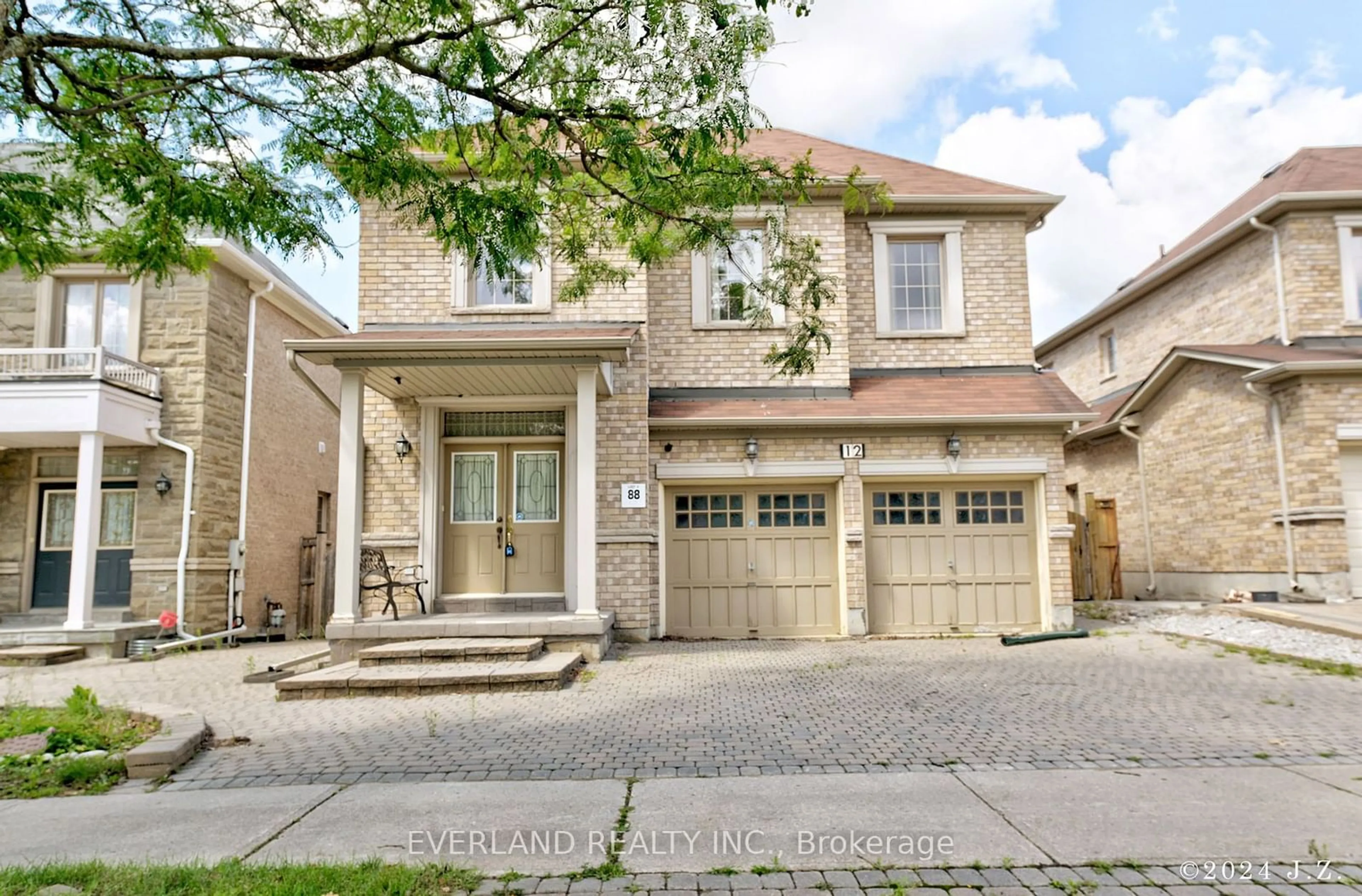 Home with brick exterior material for 12 Ferretti St, Vaughan Ontario L6A 0H7