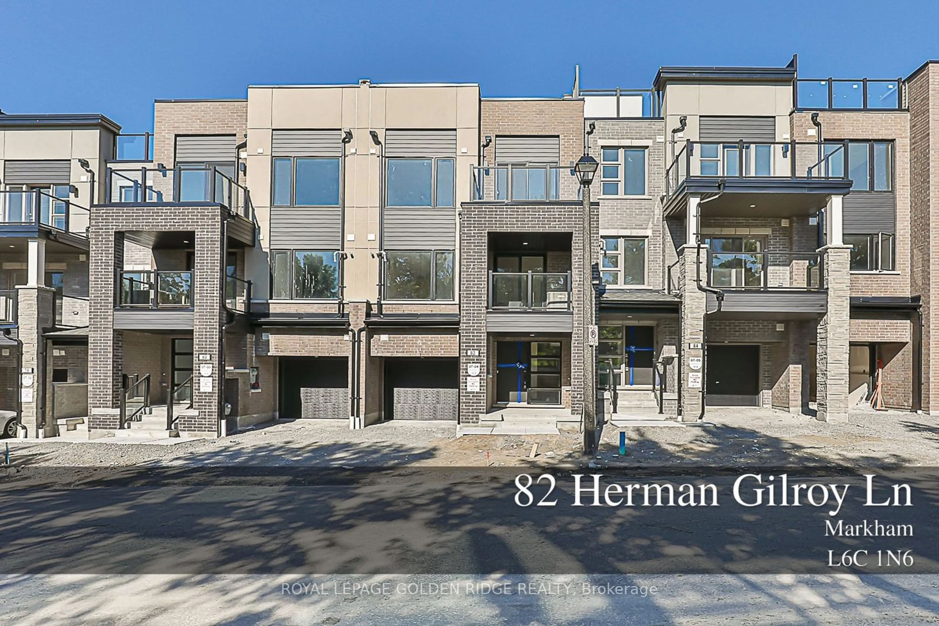 A pic from exterior of the house or condo for 82 Herman Gilroy Lane, Markham Ontario L6C 1N6