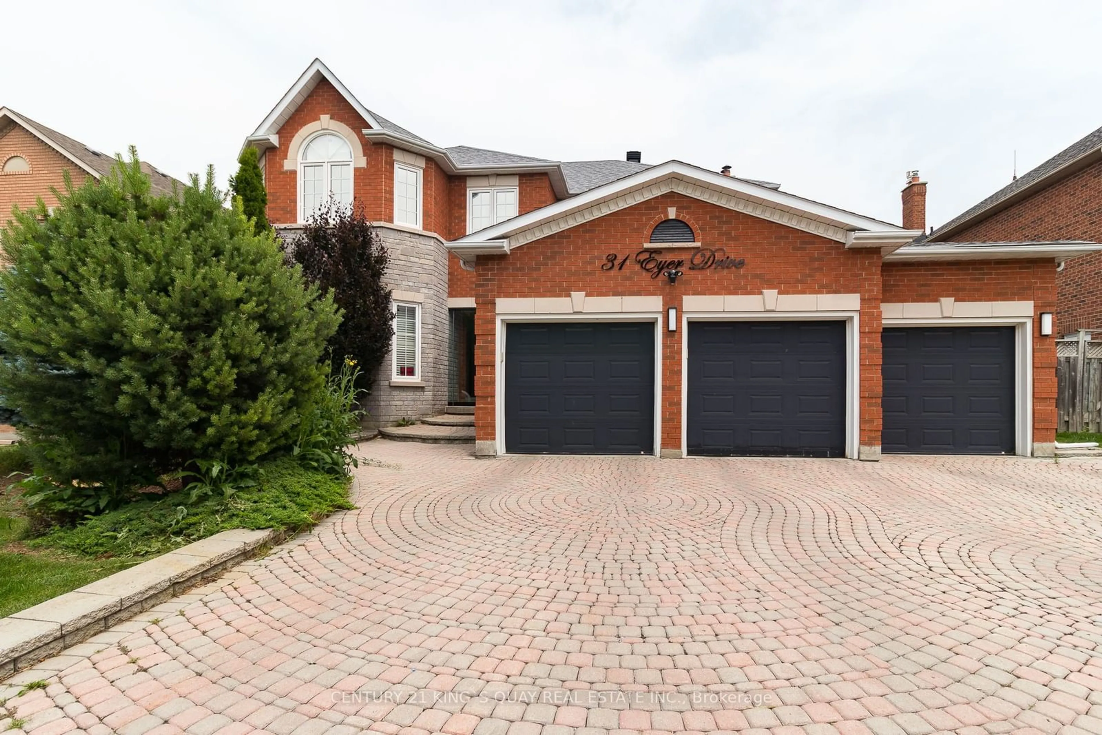 Home with brick exterior material for 31 Eyer Dr, Markham Ontario L6C 1T8