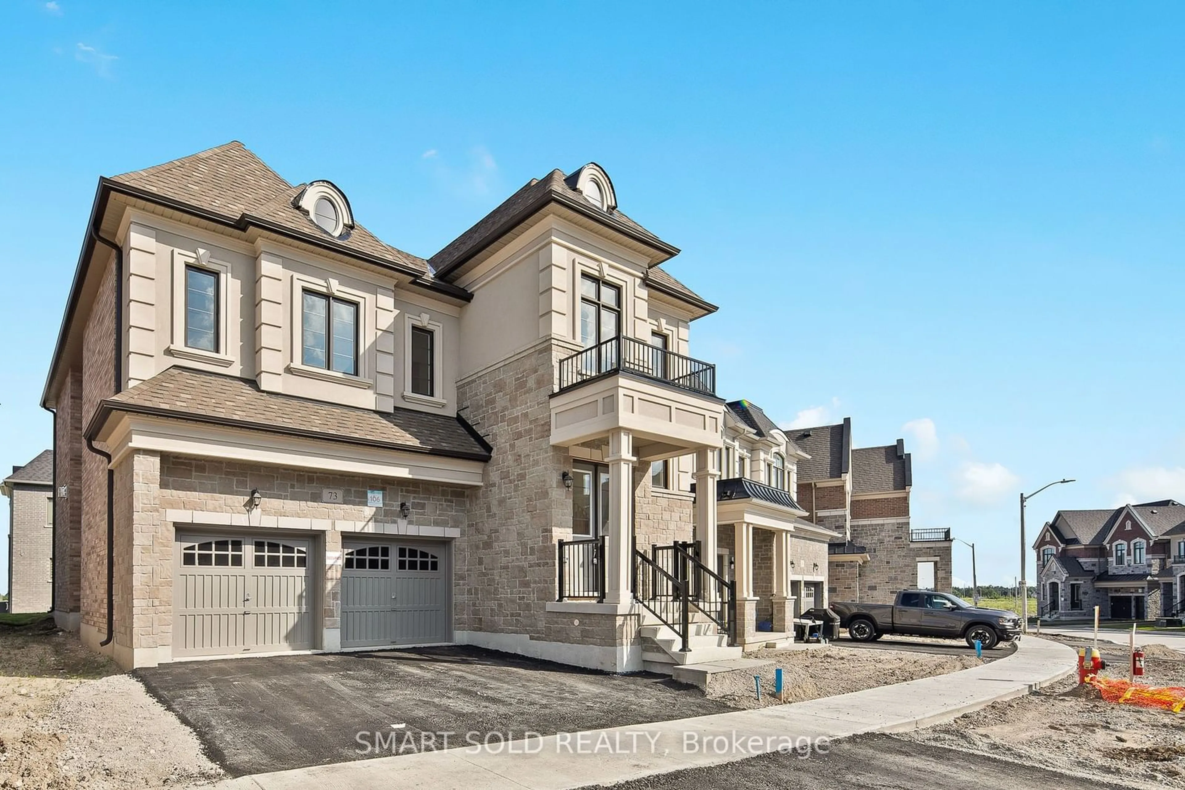 A pic from exterior of the house or condo, the street view for 73 Current Dr, Richmond Hill Ontario L4S 0M7