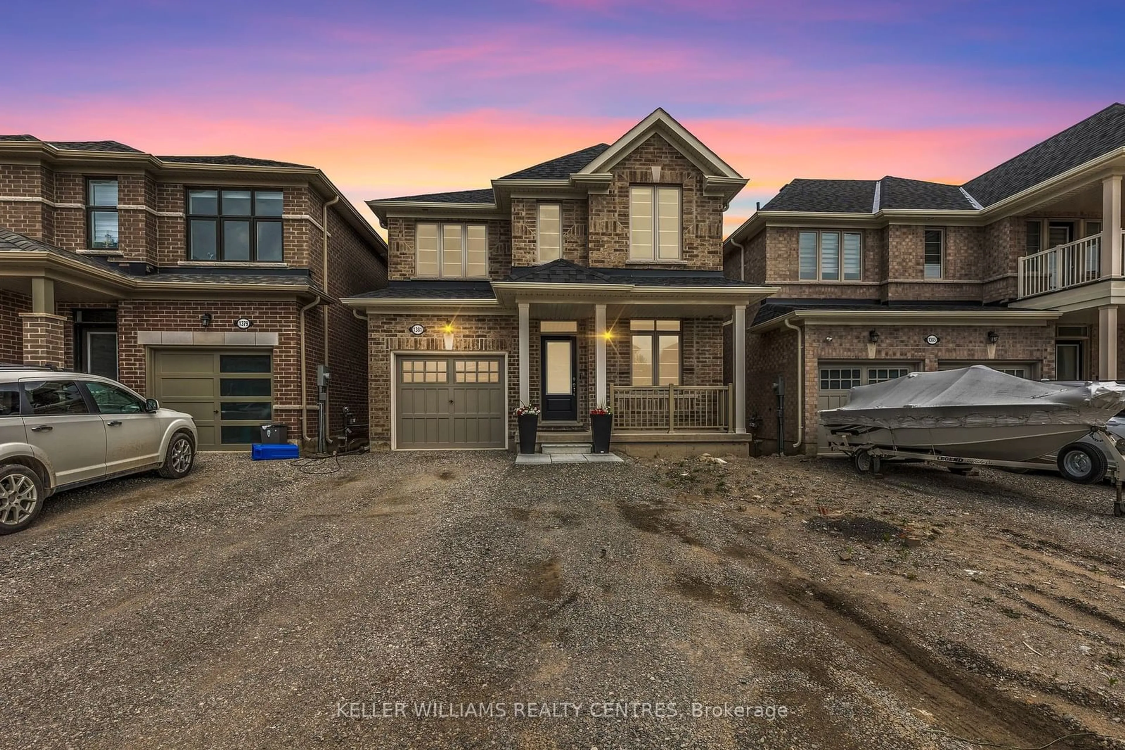 Home with brick exterior material for 1381 Davis Loop, Innisfil Ontario L0L 1W0