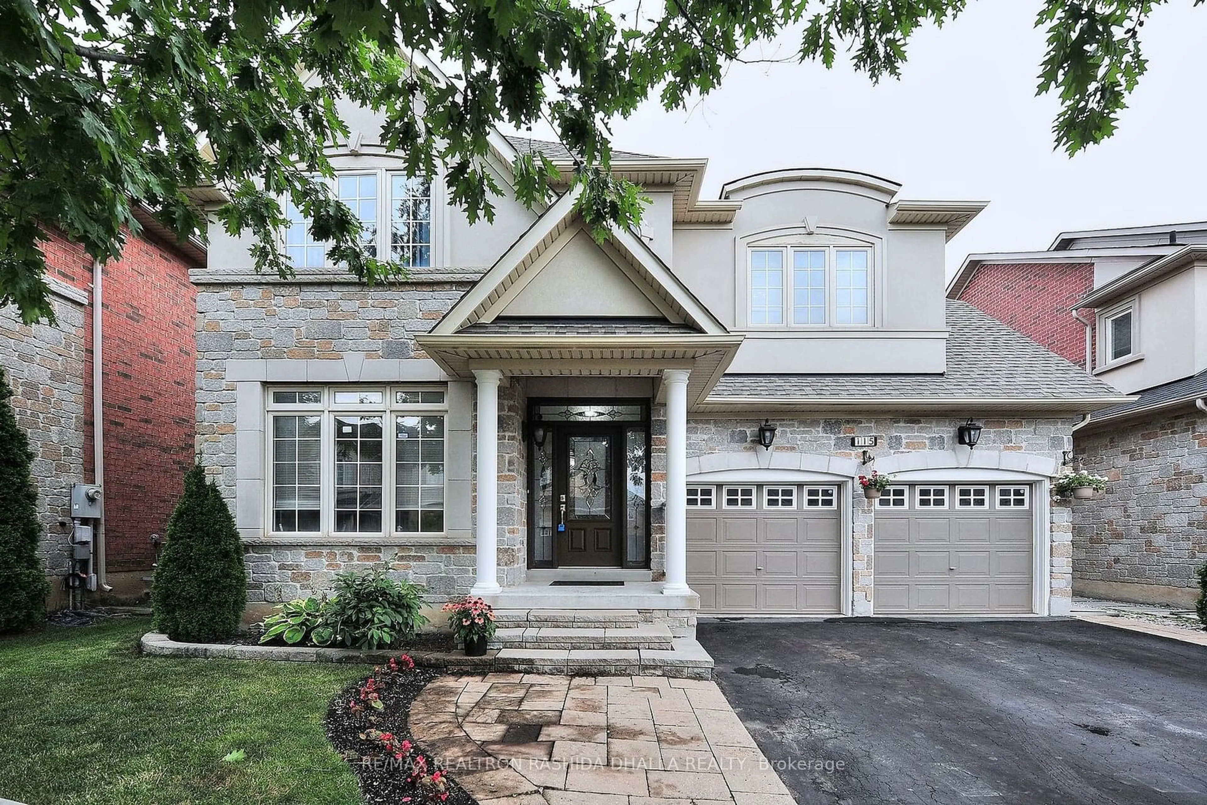 Home with brick exterior material for 115 Couture Gdns, Vaughan Ontario L4J 9H6