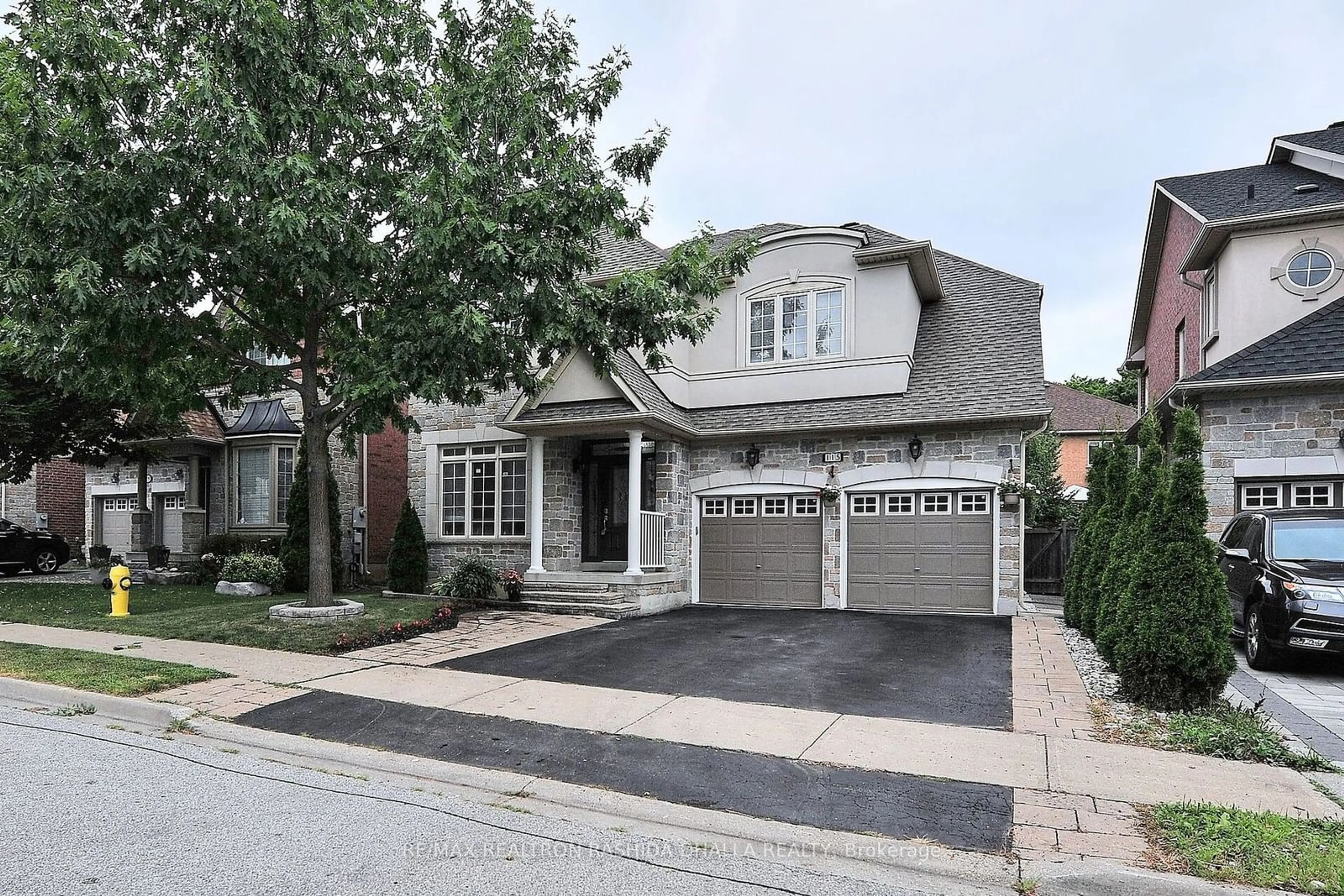 Home with brick exterior material for 115 Couture Gdns, Vaughan Ontario L4J 9H6