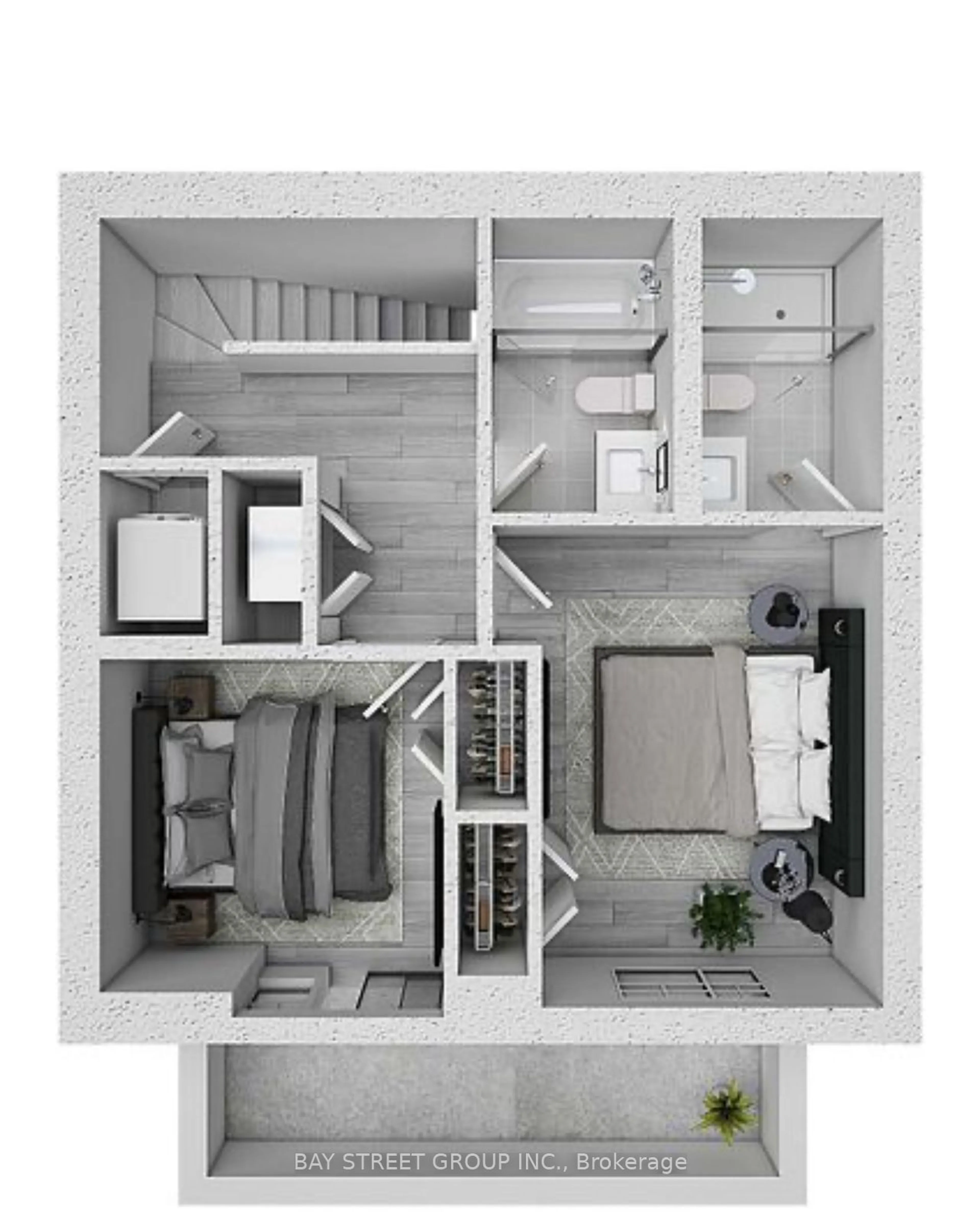 Floor plan for 14 David Eyer Rd #1030, Richmond Hill Ontario L4S 1M4