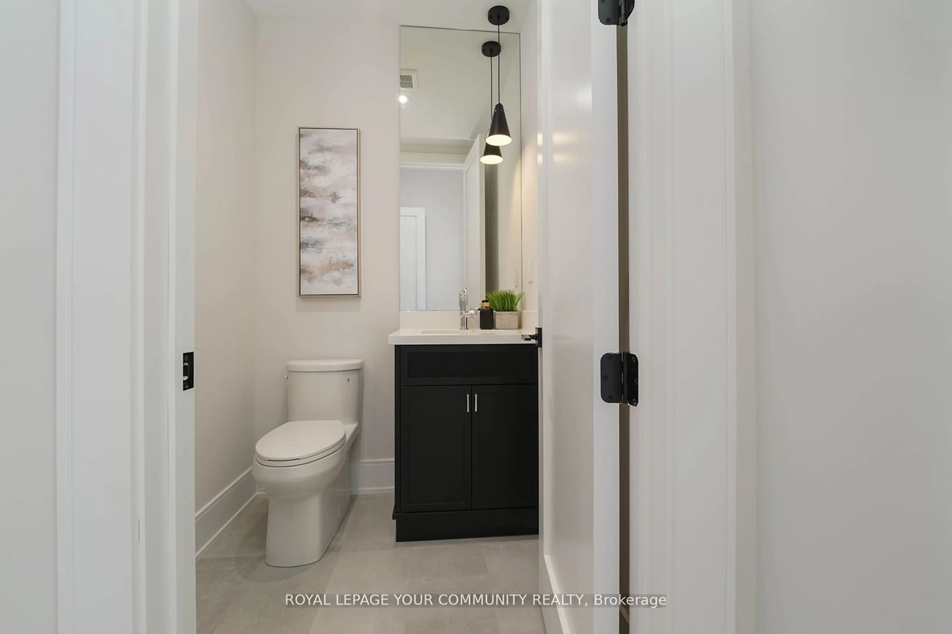 Contemporary bathroom, wood floors for 6 Bunn Crt, Aurora Ontario L4G 0G6