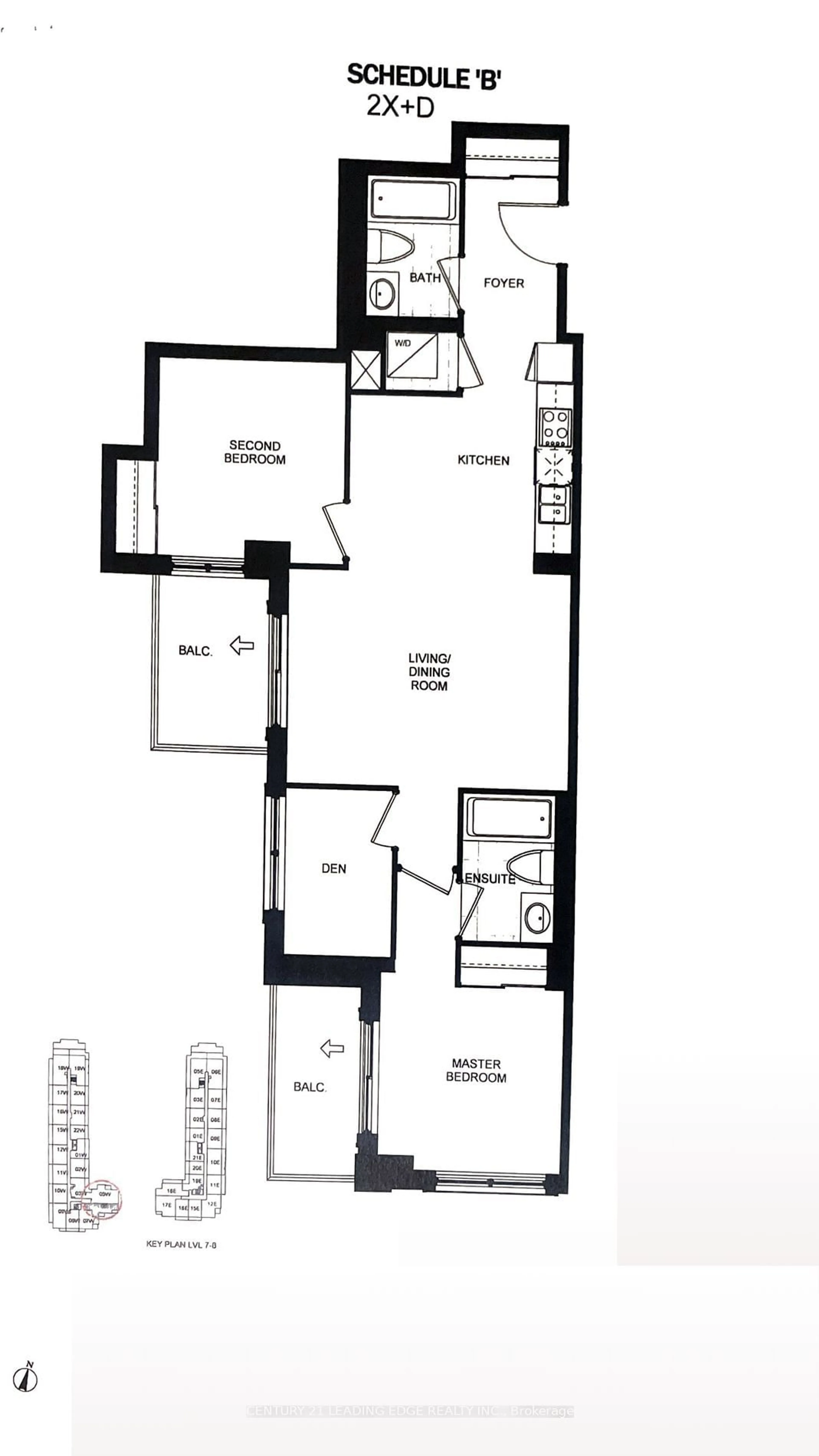 Floor plan for 268 BUCHANAN Dr #806W, Markham Ontario L3R 8G9