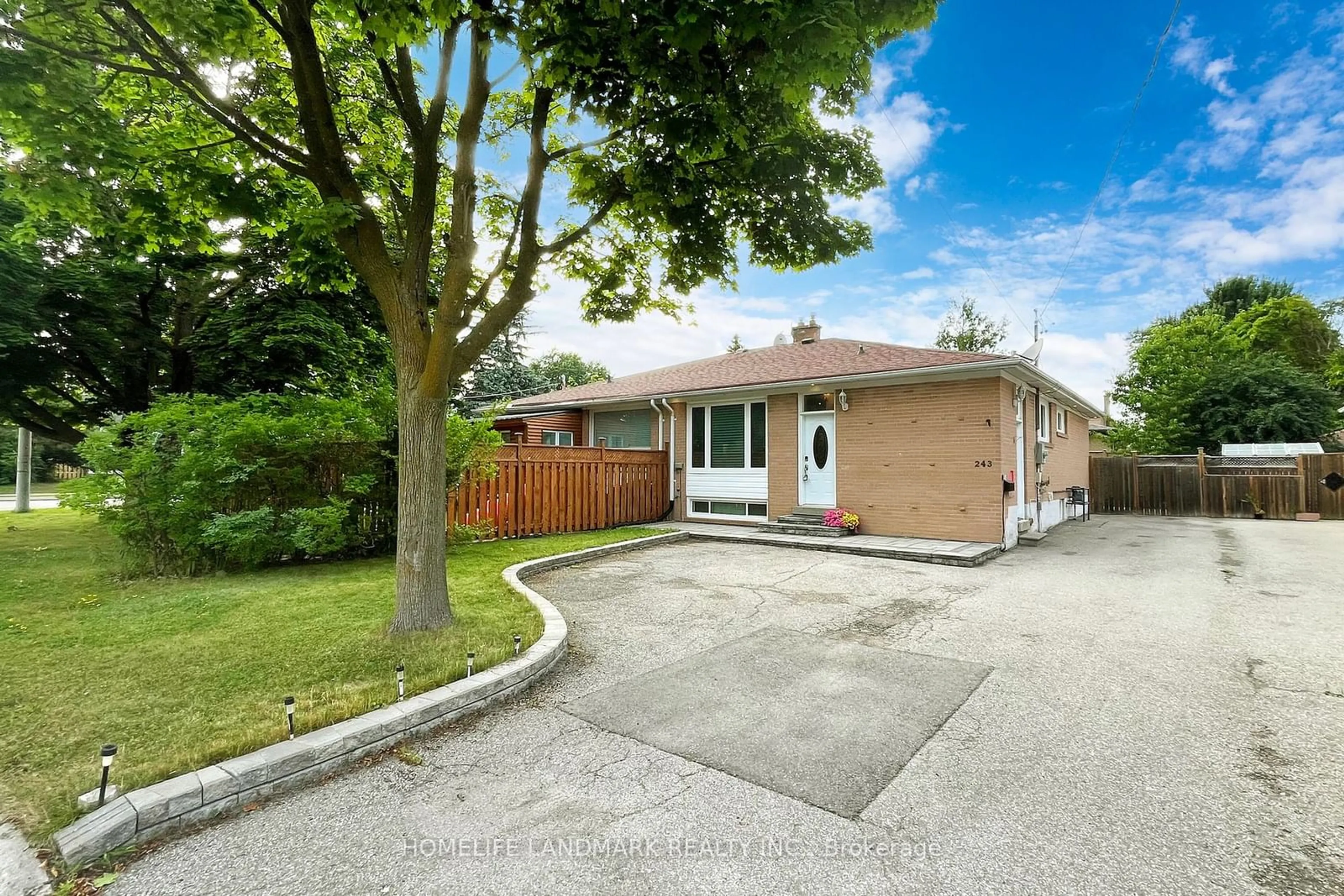 Frontside or backside of a home, the fenced backyard for 243 Taylor Mills Dr, Richmond Hill Ontario L4C 2S7