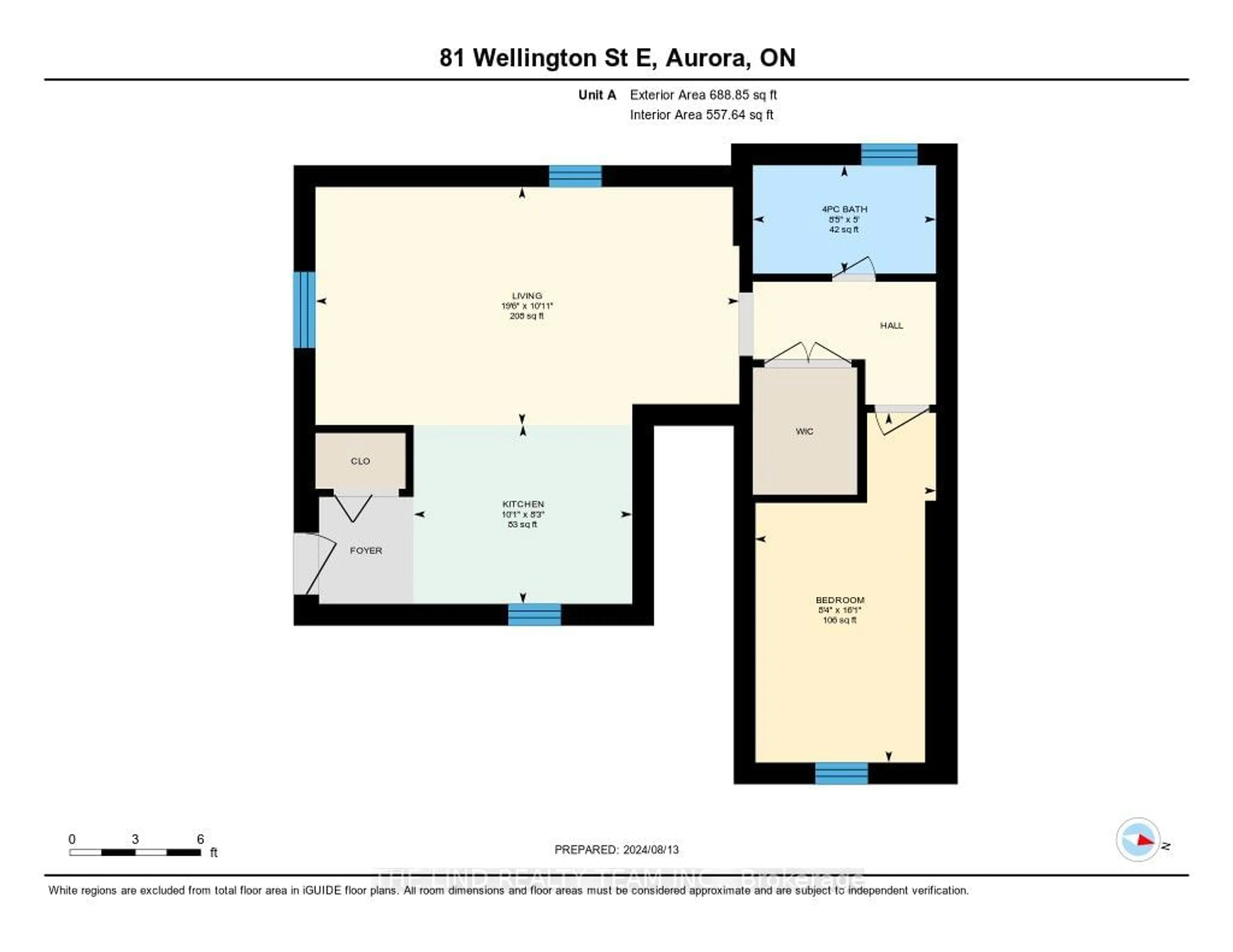 Floor plan for 81 Wellington St, Aurora Ontario L4G 1H7