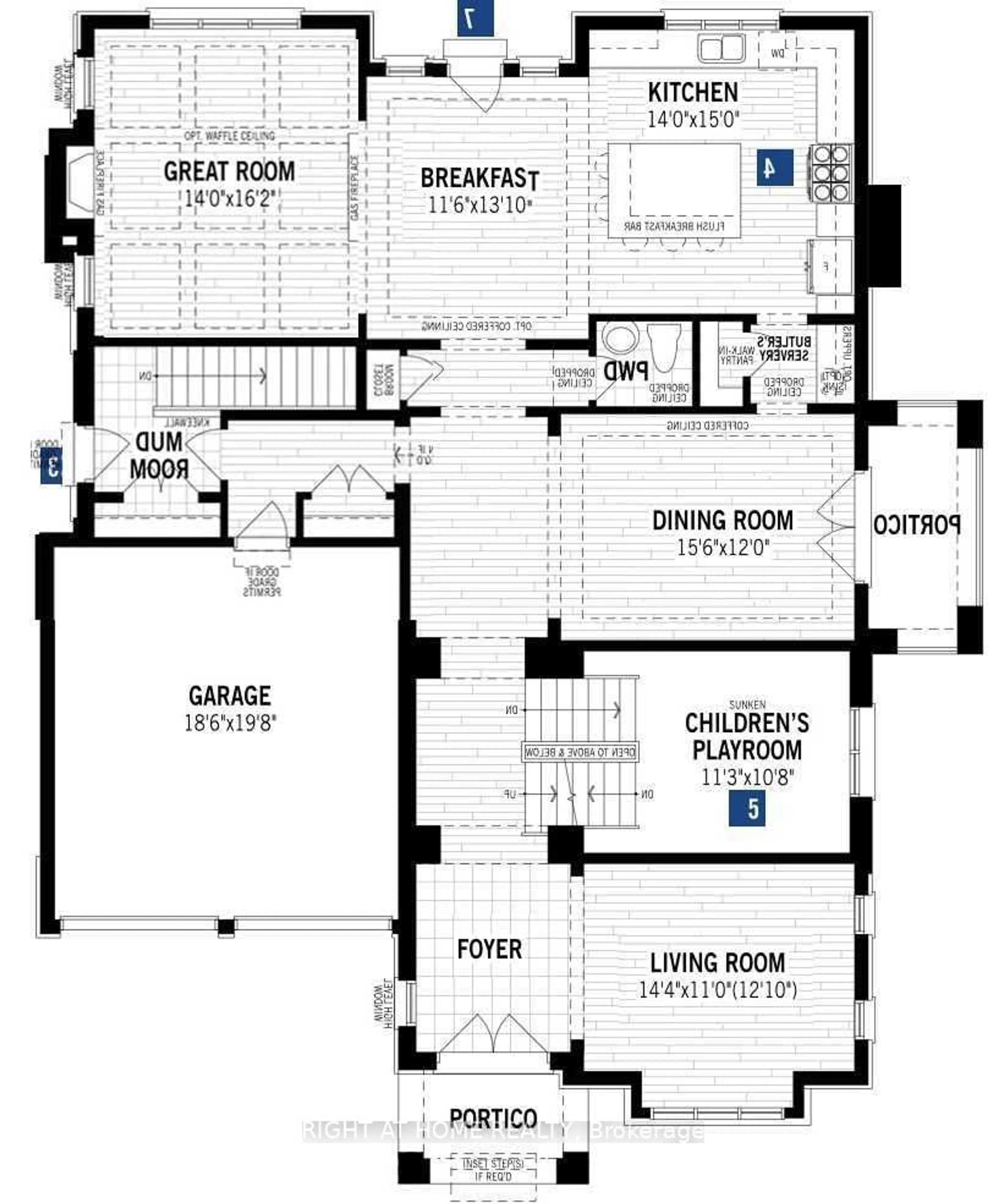 Floor plan for 45 Cairns Gate, King Ontario L7B 0P5