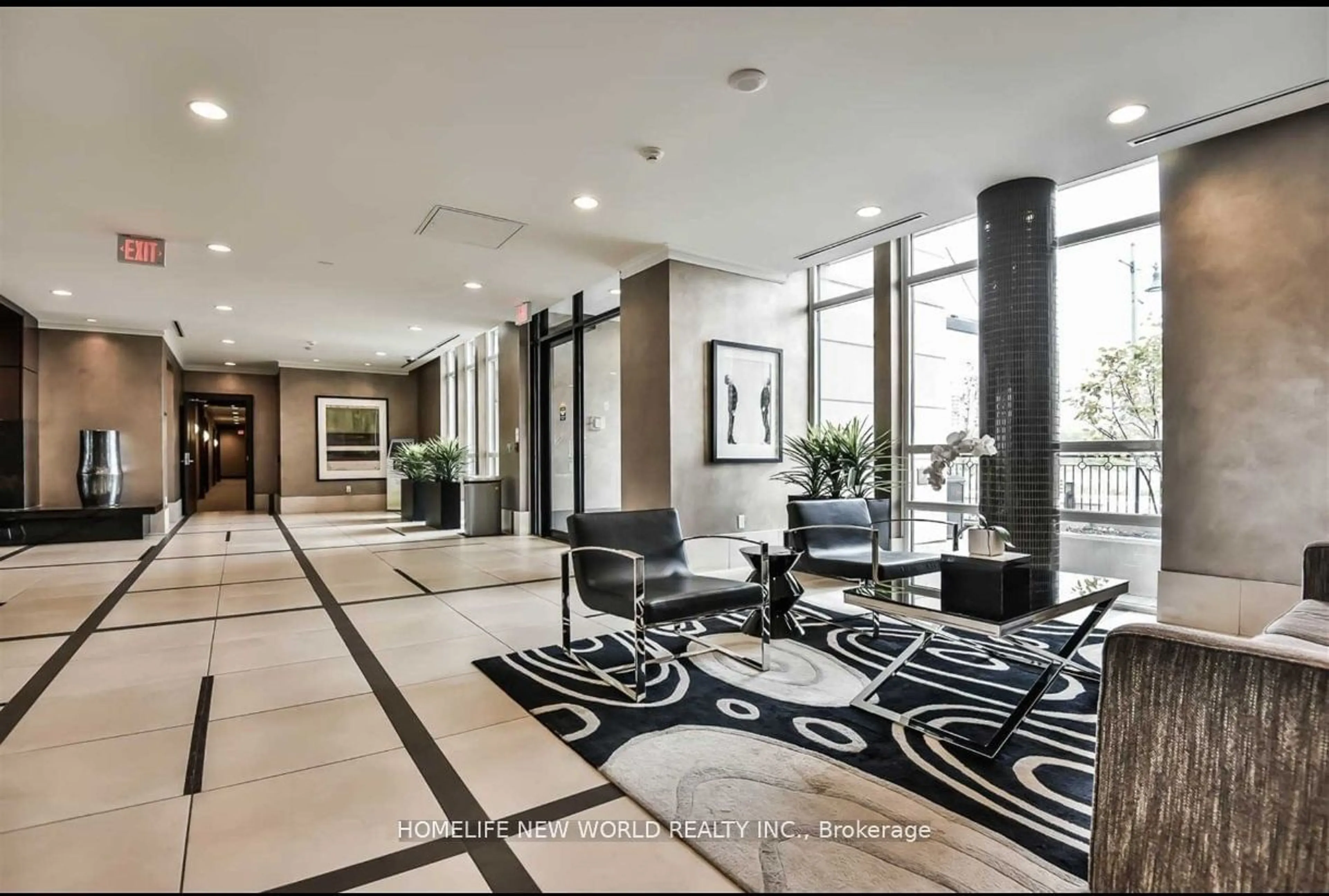 Indoor lobby, carpet floors for 131 Upper Duke Cres #910, Markham Ontario L6G 0C9