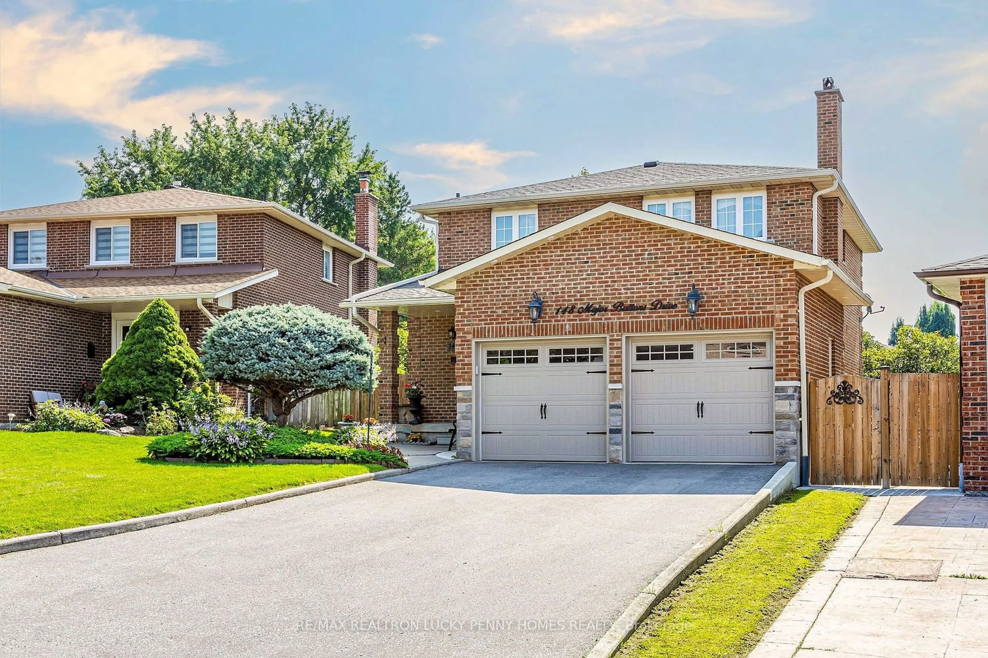 Home with brick exterior material for 148 Major Buttons Dr, Markham Ontario L3P 3X6