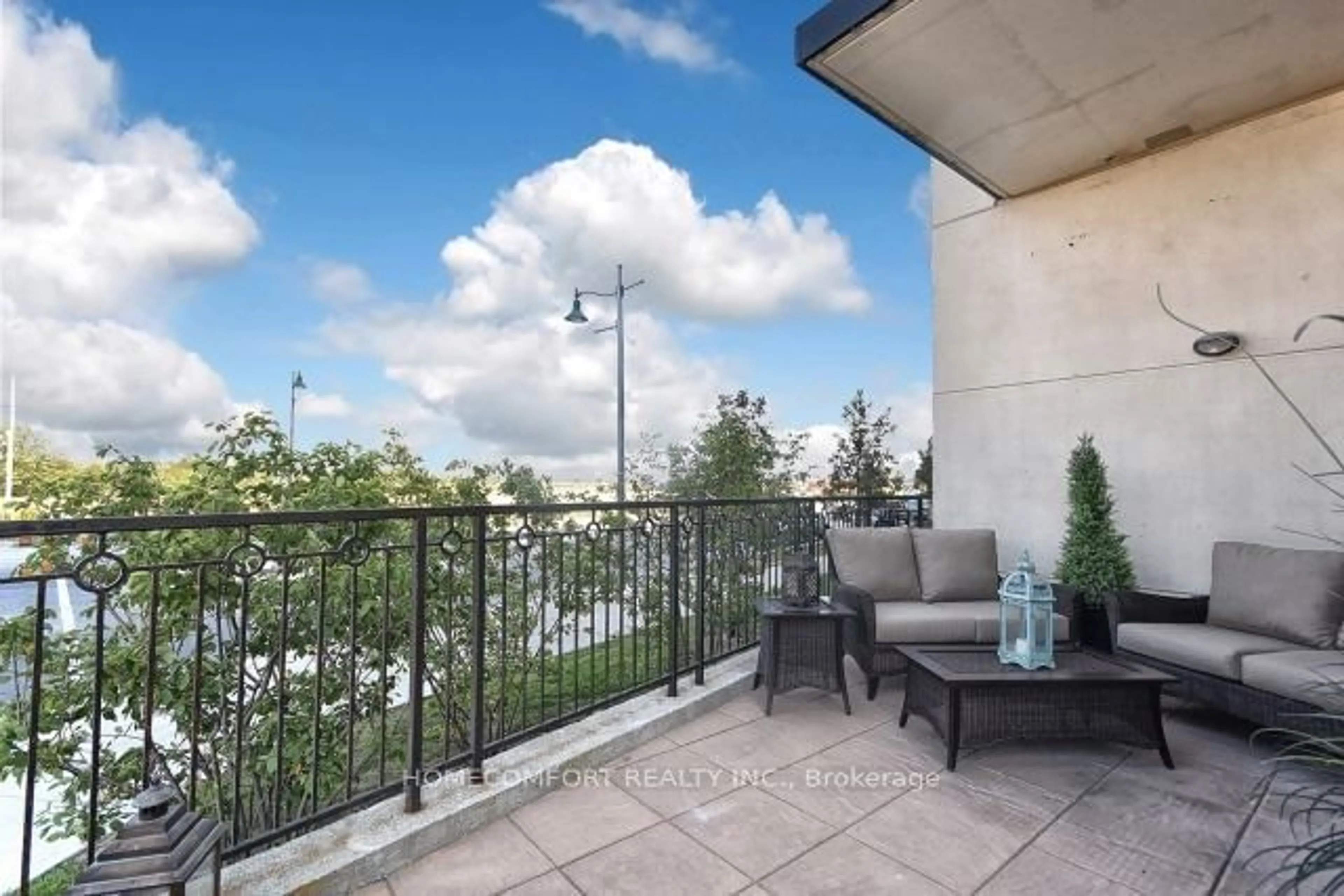 Balcony in the apartment for 151 Upper Duke Cres #104, Markham Ontario L6G 0E1