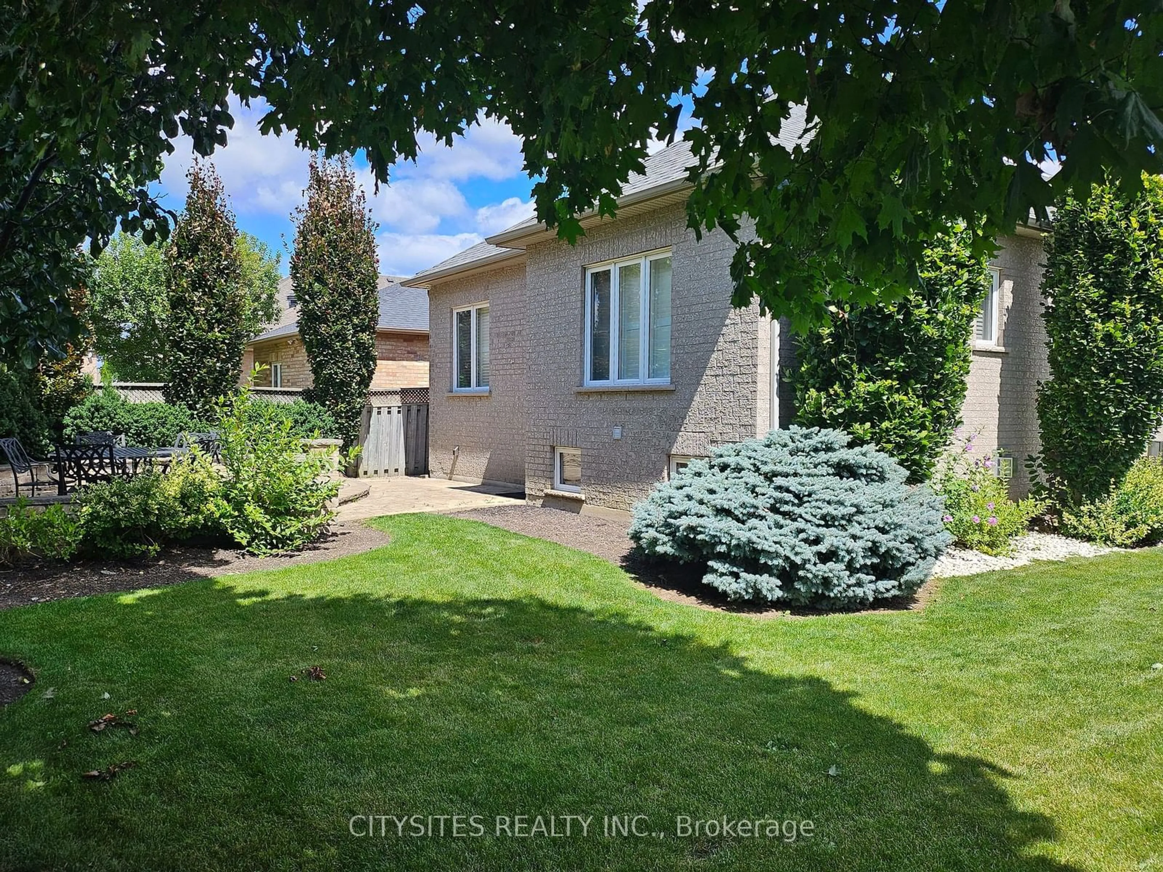 Frontside or backside of a home, the fenced backyard for 135 Michelle Dr, Vaughan Ontario L4L 9E1