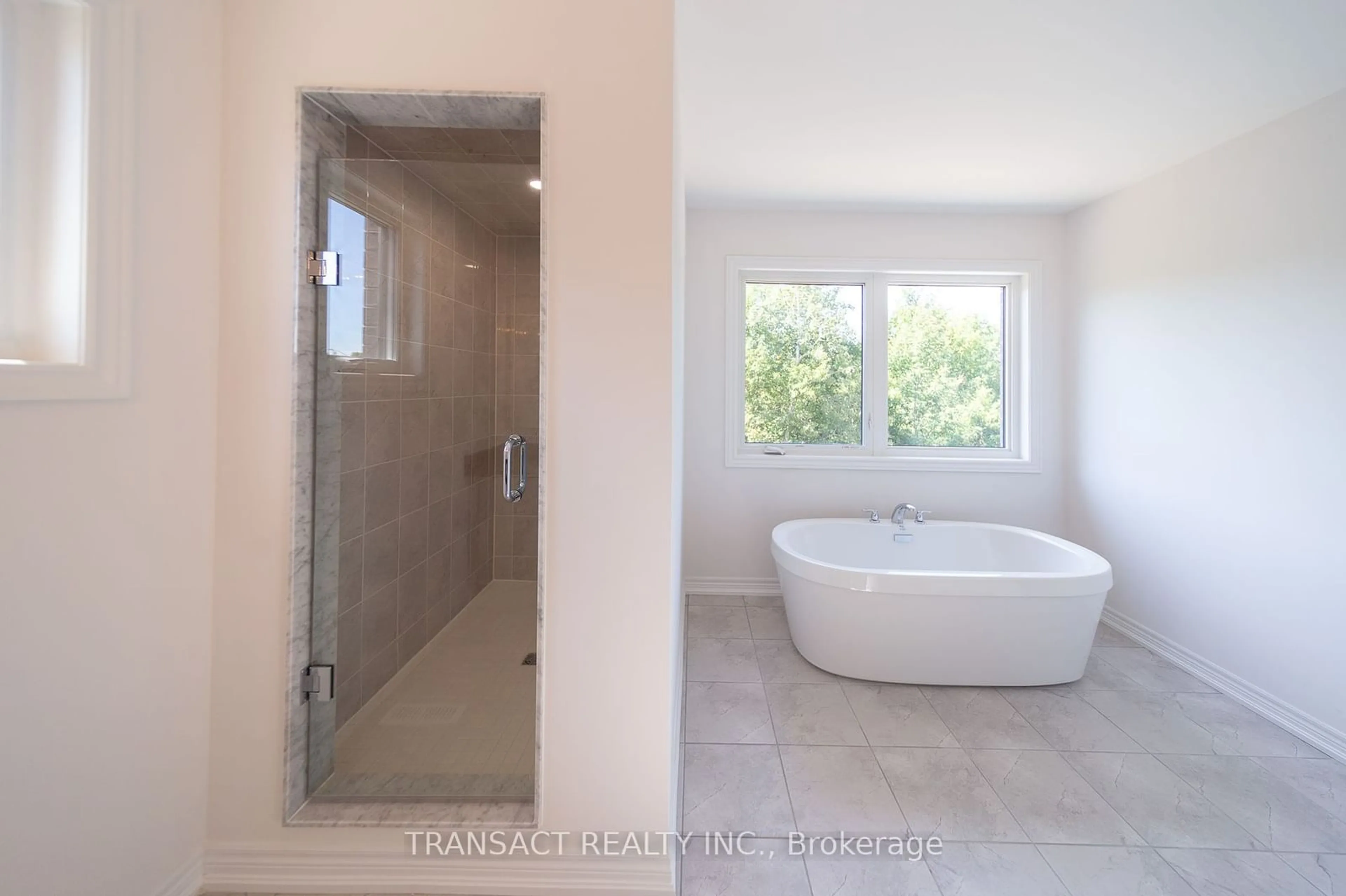 Contemporary bathroom, ceramic/tile floor for 22 Baycroft Blvd, Essa Ontario L3W 0L7