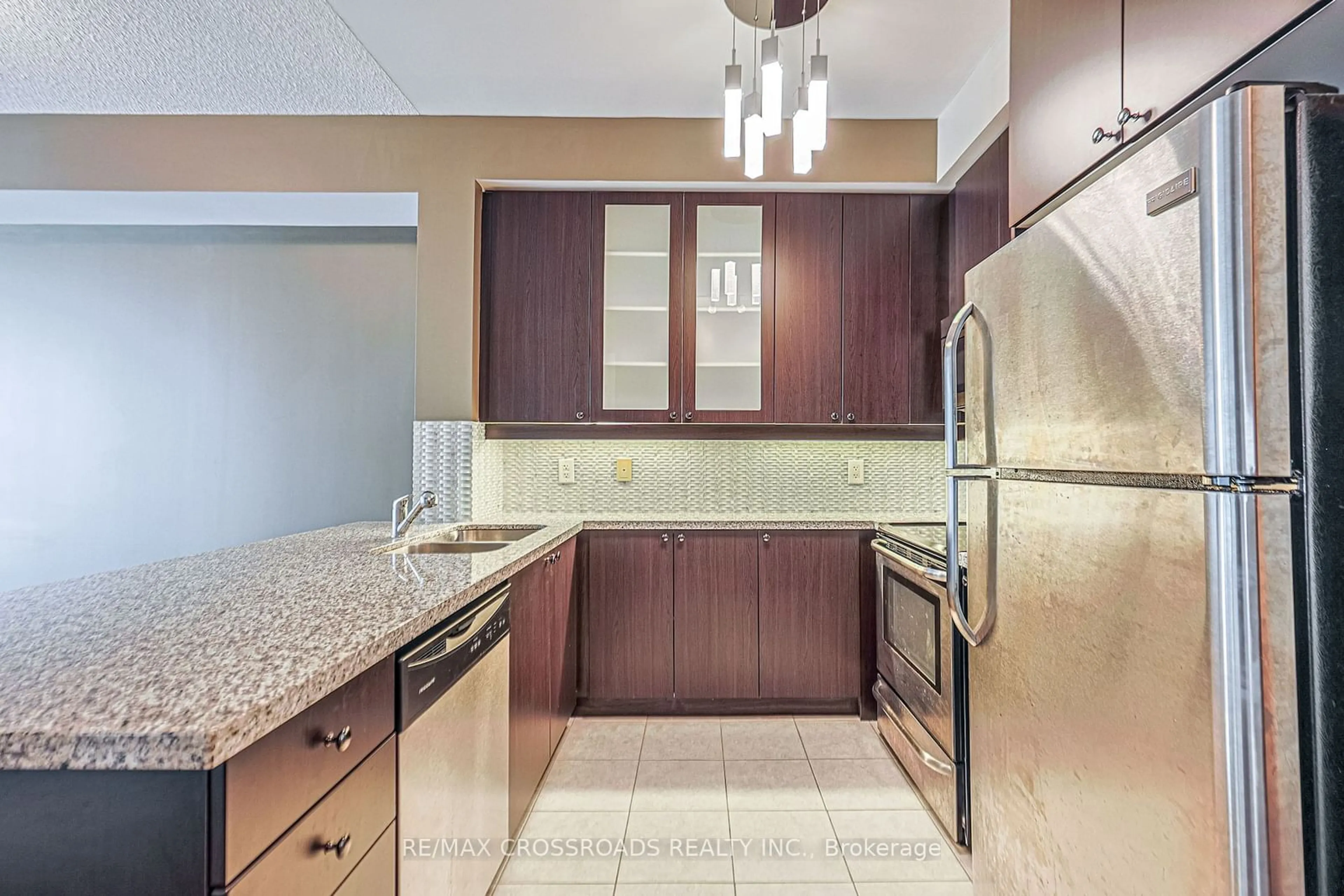 Standard kitchen, wood floors for 131 Upper Duke Cres #706, Markham Ontario L6G 0C9