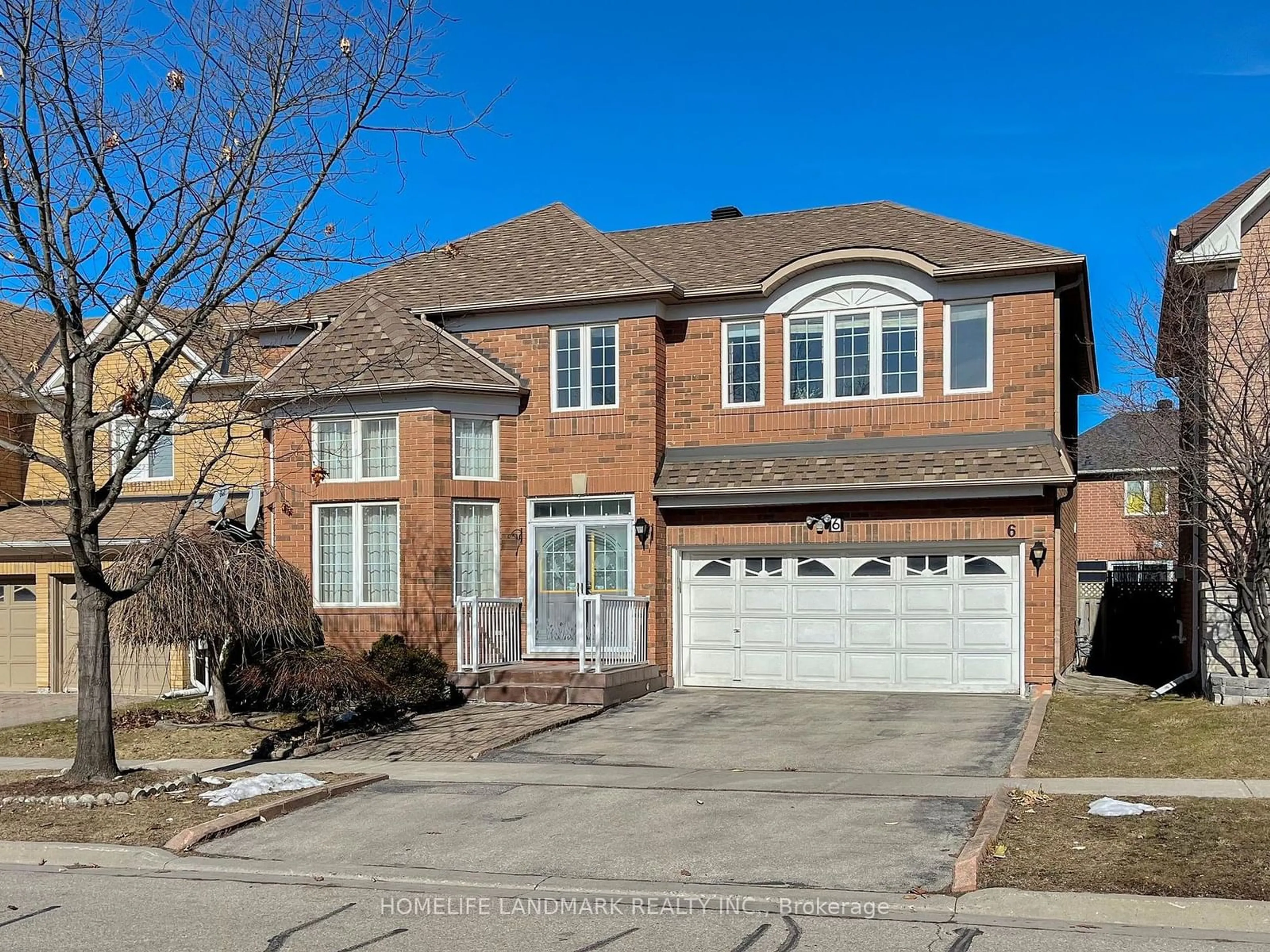 Home with brick exterior material for 6 Saxony Dr, Markham Ontario L6C 2B5