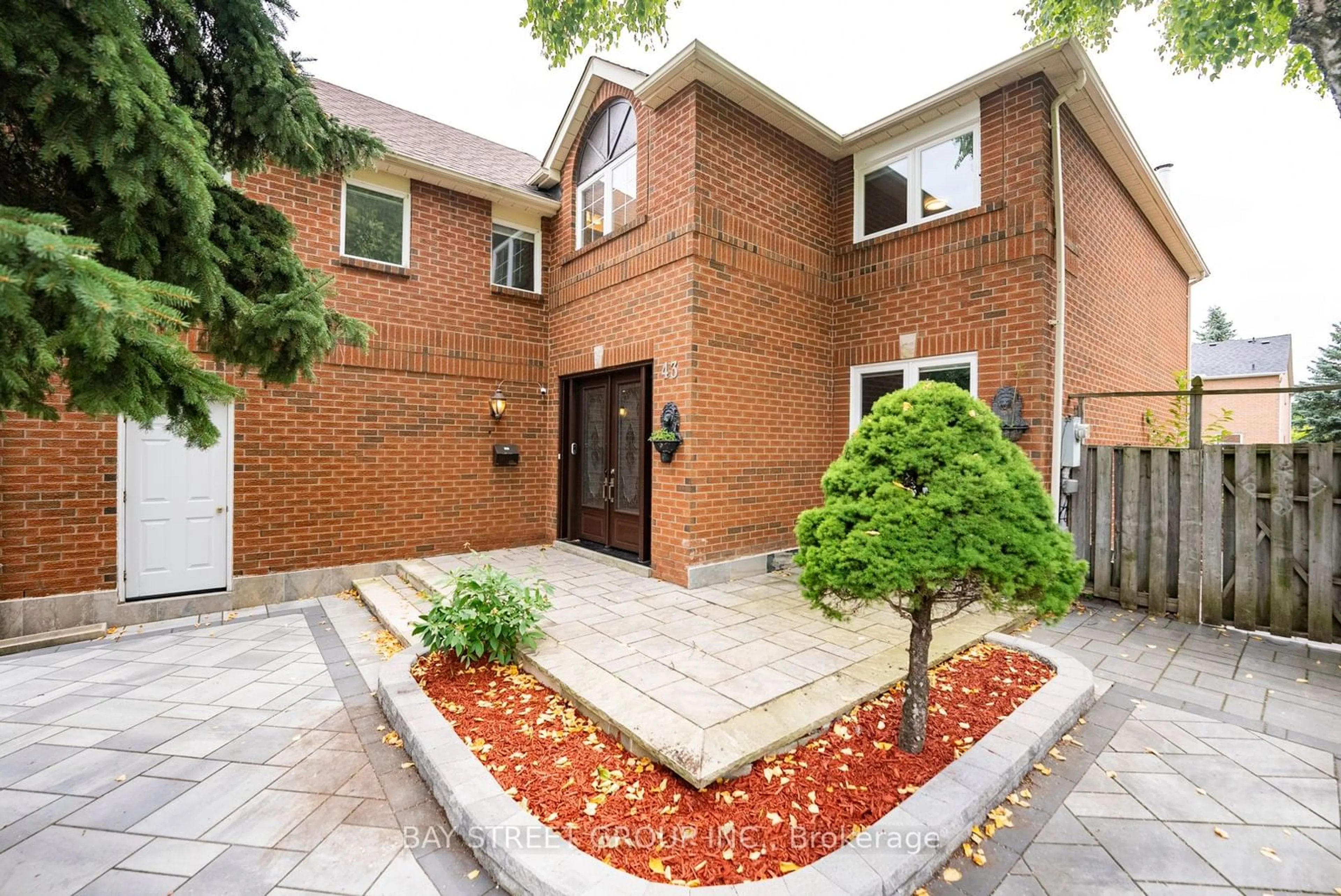 Home with brick exterior material for 43 Conistan Rd, Markham Ontario L3R 8K8