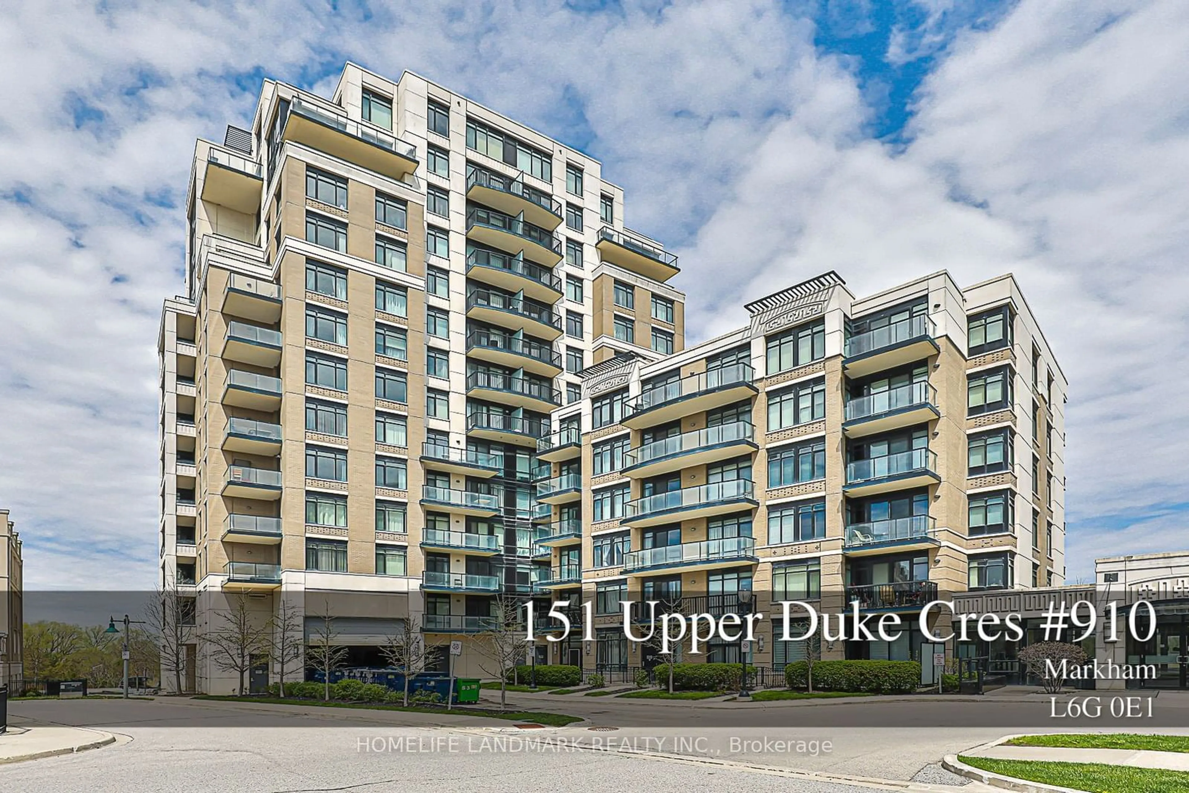 A pic from exterior of the house or condo for 151 Upper Duke Cres #910, Markham Ontario L6G 0E1