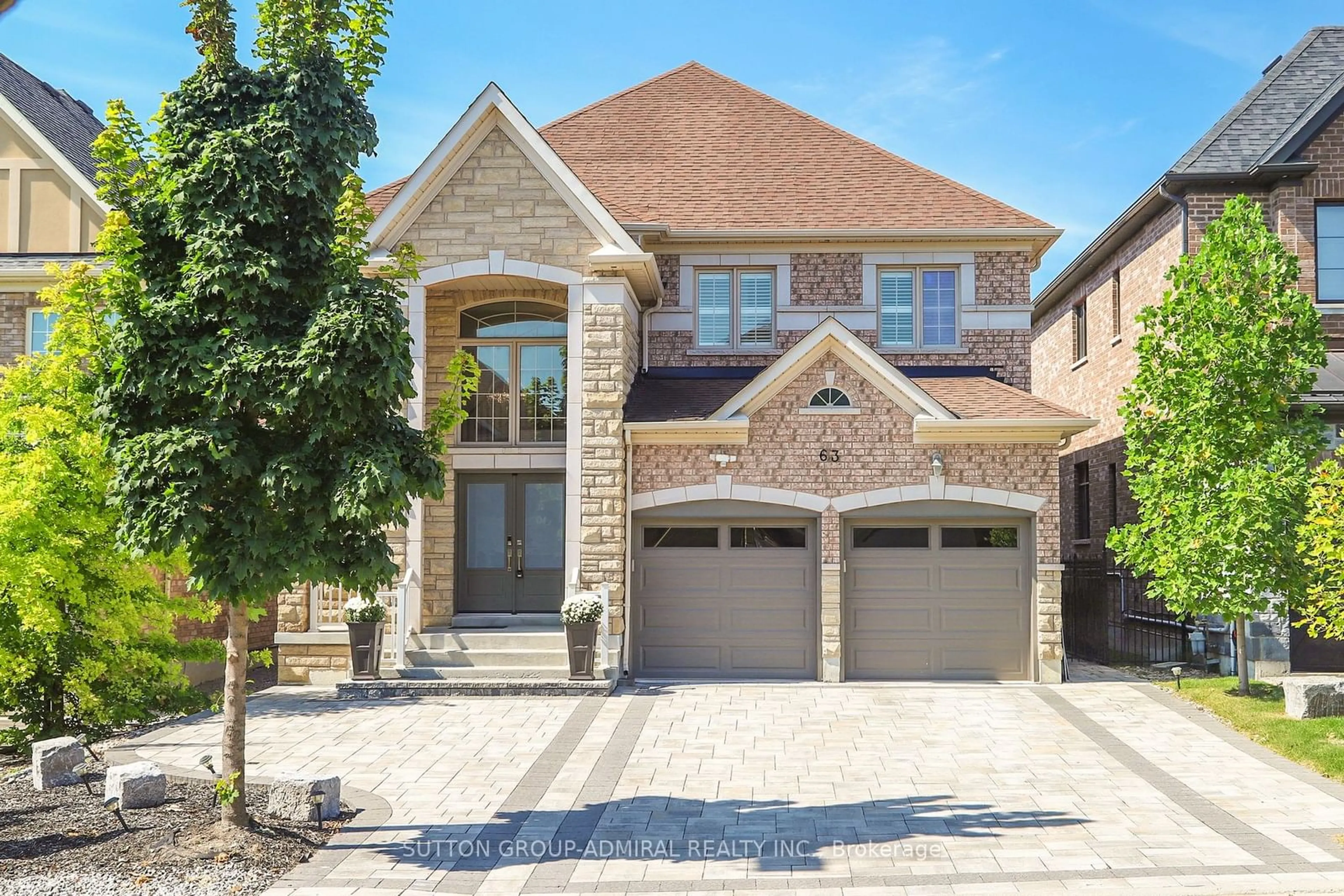 Home with brick exterior material for 63 Glenheron Cres, Vaughan Ontario L6A 0G2