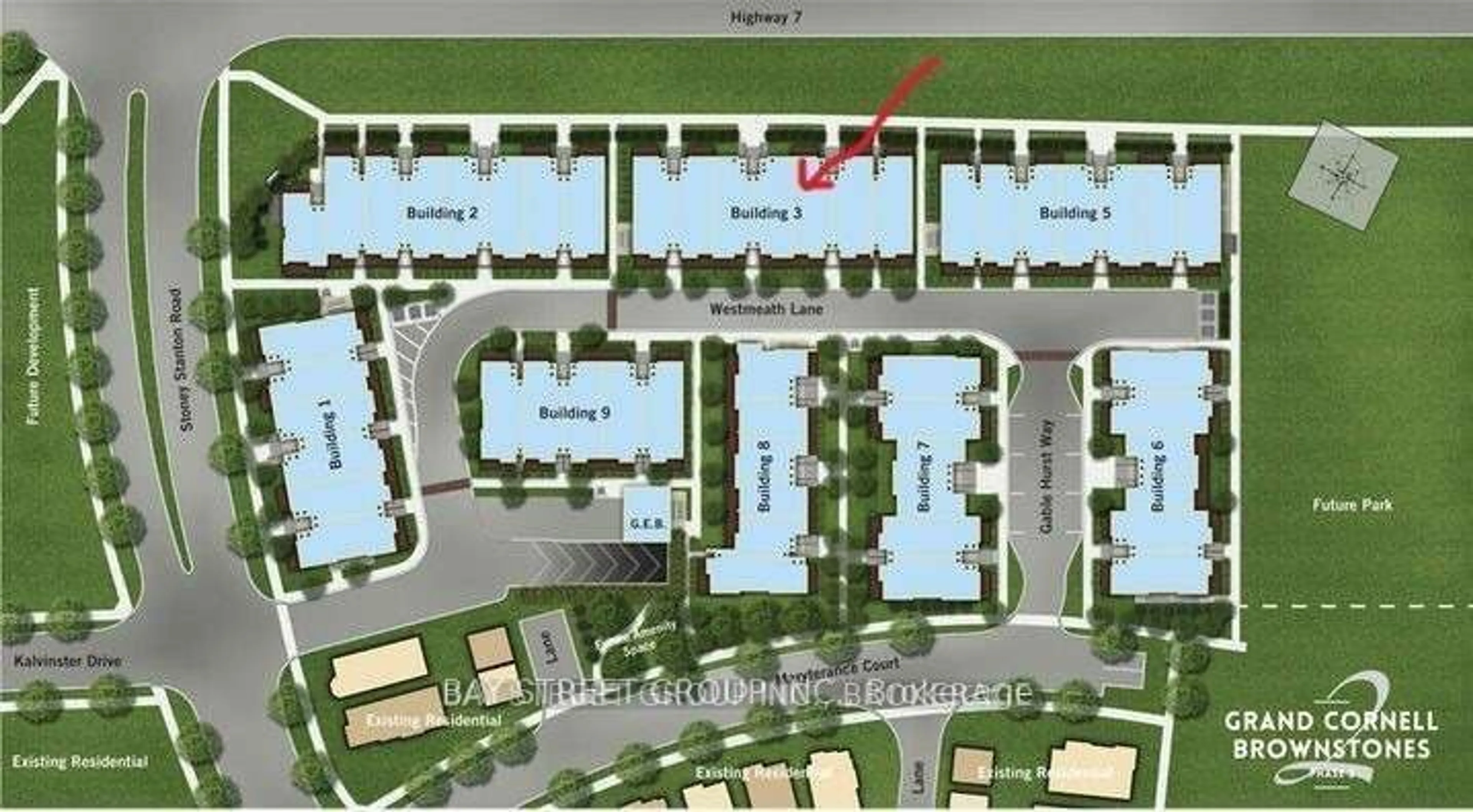 Floor plan for 20 Westmeath Lane #2311, Markham Ontario L6B 1N5