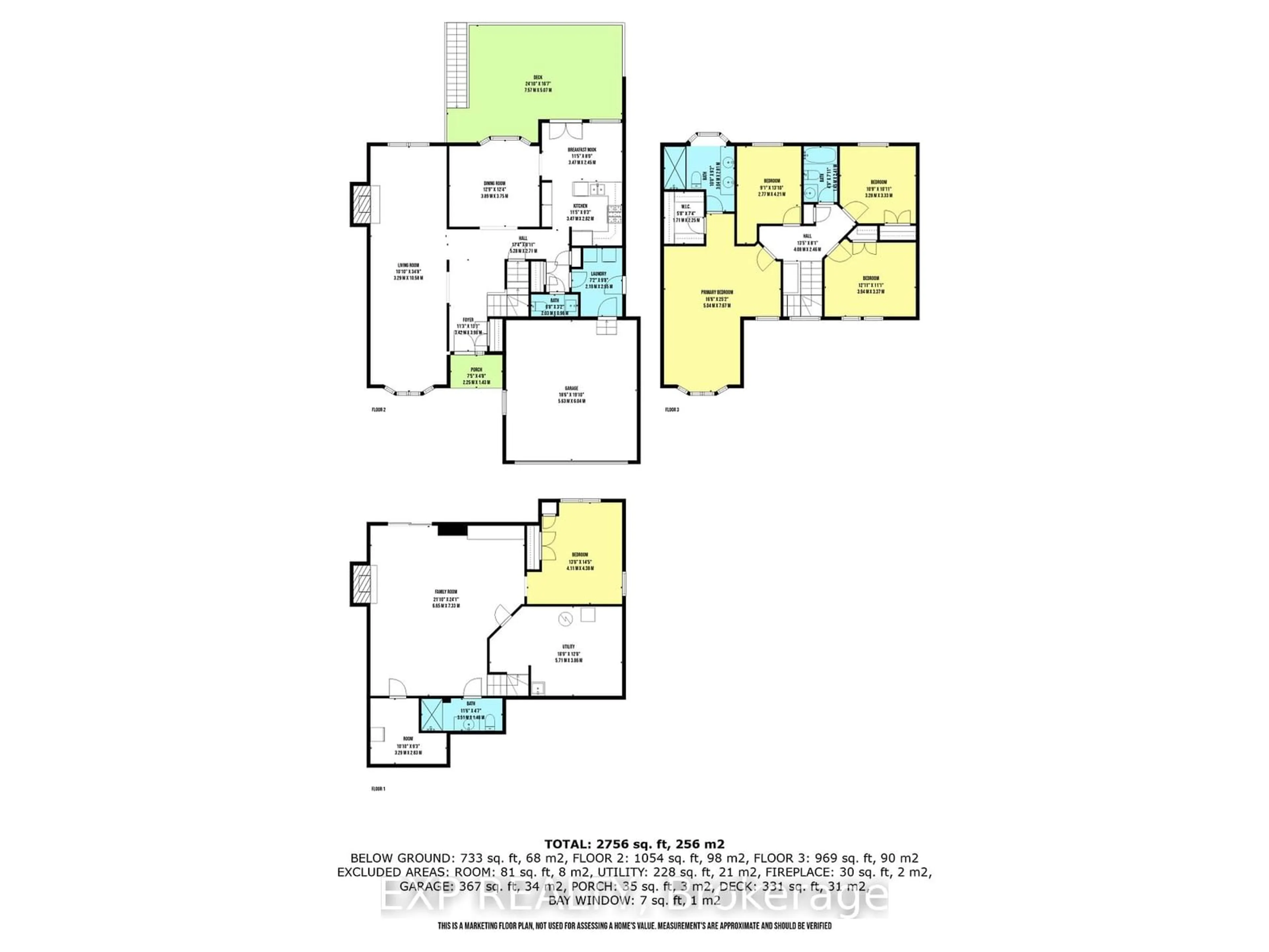 Floor plan for 267 John Bowser Cres, Newmarket Ontario L3Y 7N7