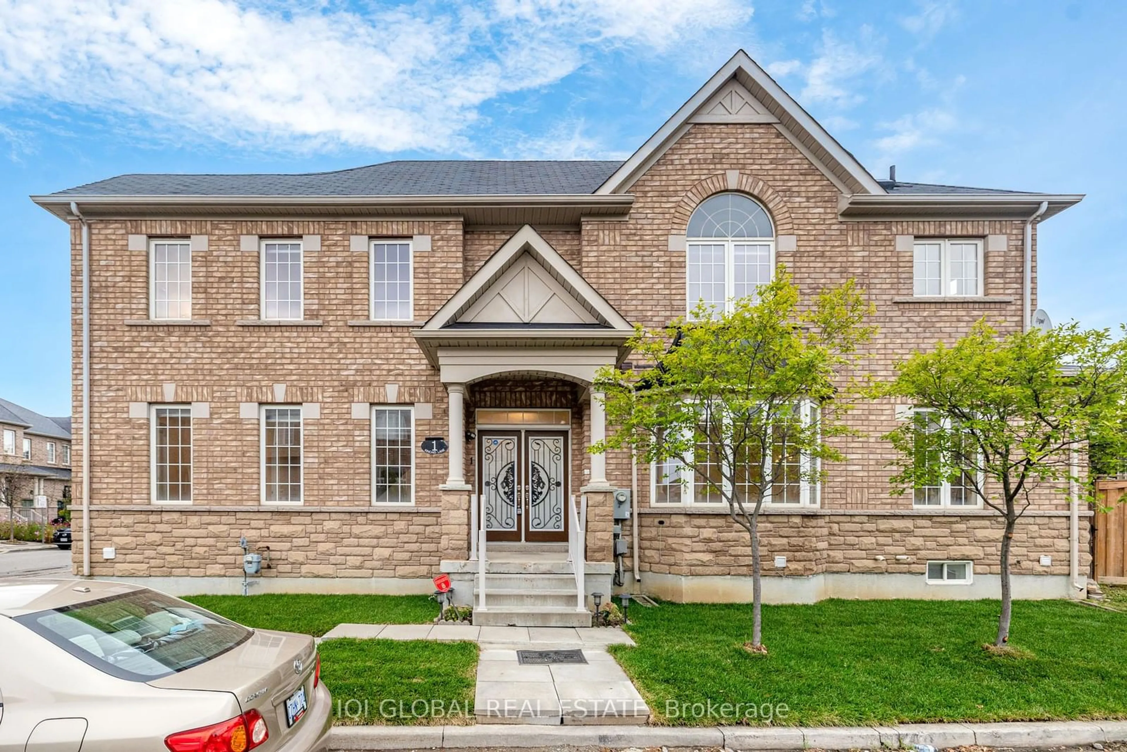 Home with brick exterior material for 1 Kincaid Lane, Markham Ontario L3S 0B9