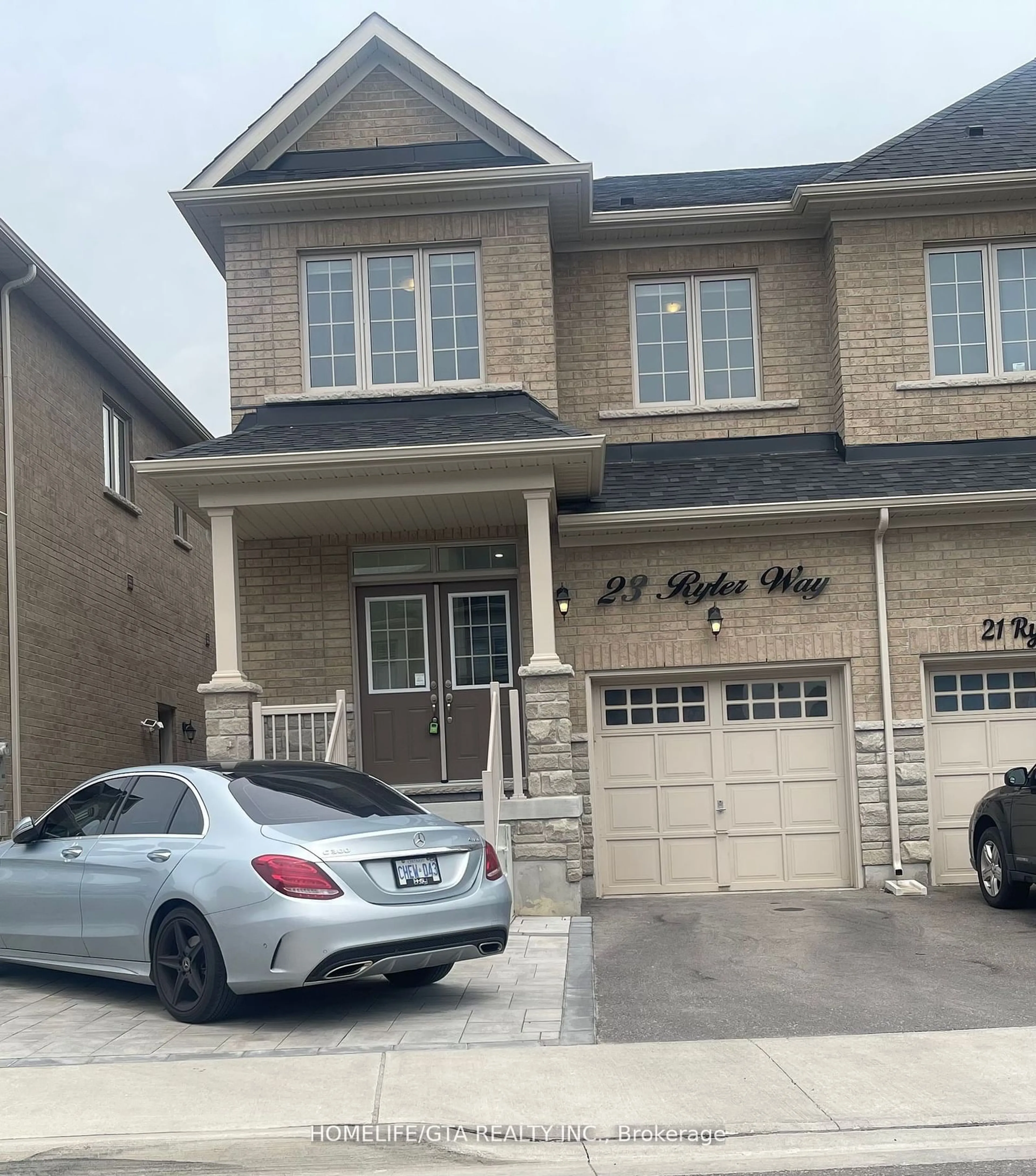 Frontside or backside of a home, the street view for 23 Ryler Way, Markham Ontario L3S 0E7