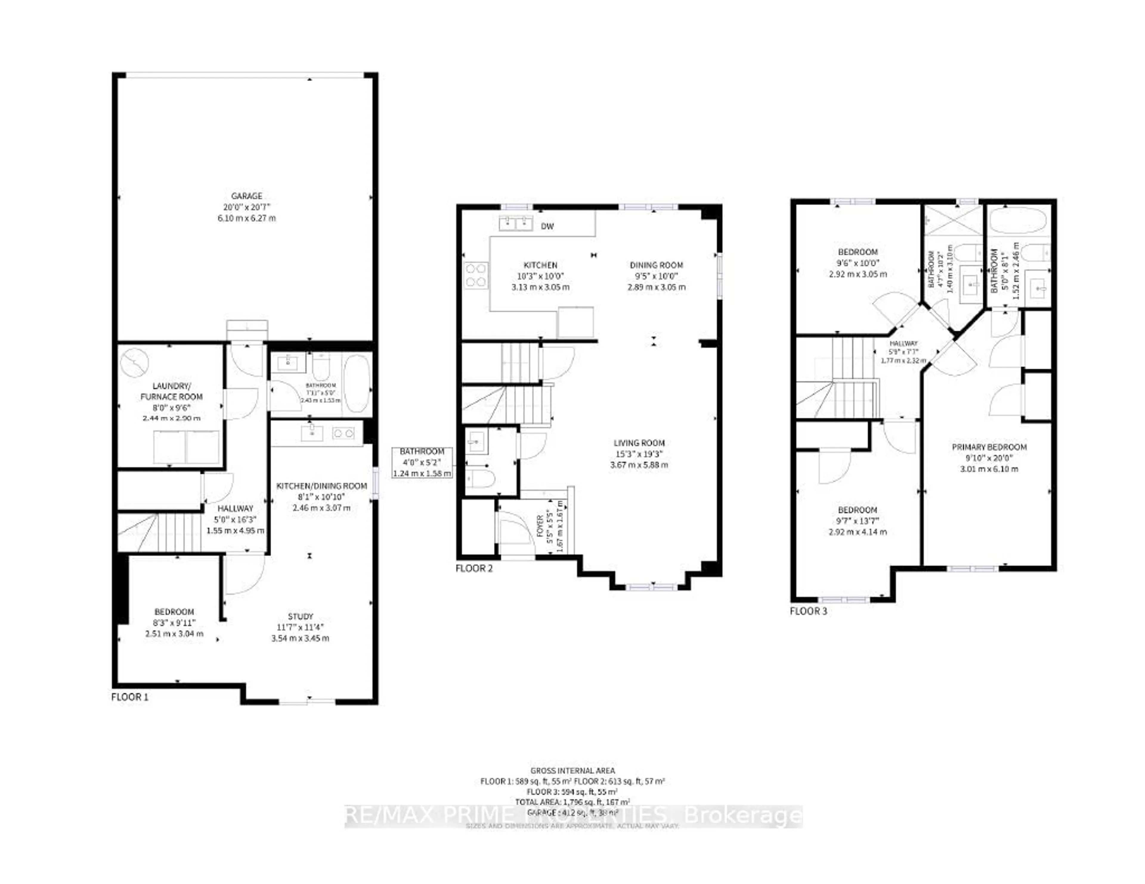 Floor plan for 96 Sunway Sq, Markham Ontario L3P 7X5